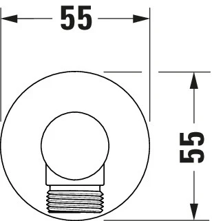 Duravit Universal vägganslutning med duschhållare - Image 19