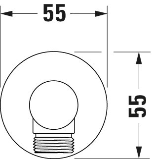 Duravit Universal vägganslutning med duschhållare - Image 30