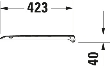 Duravit universell toalettsits med soft-close funktion för D-Code - Image 5