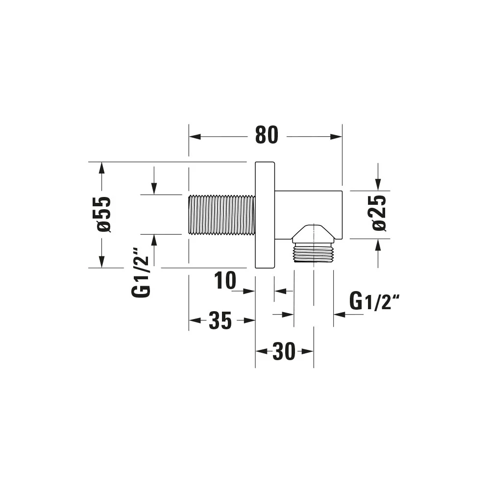 Duravit Universal vägganslutningsböj - Image 15