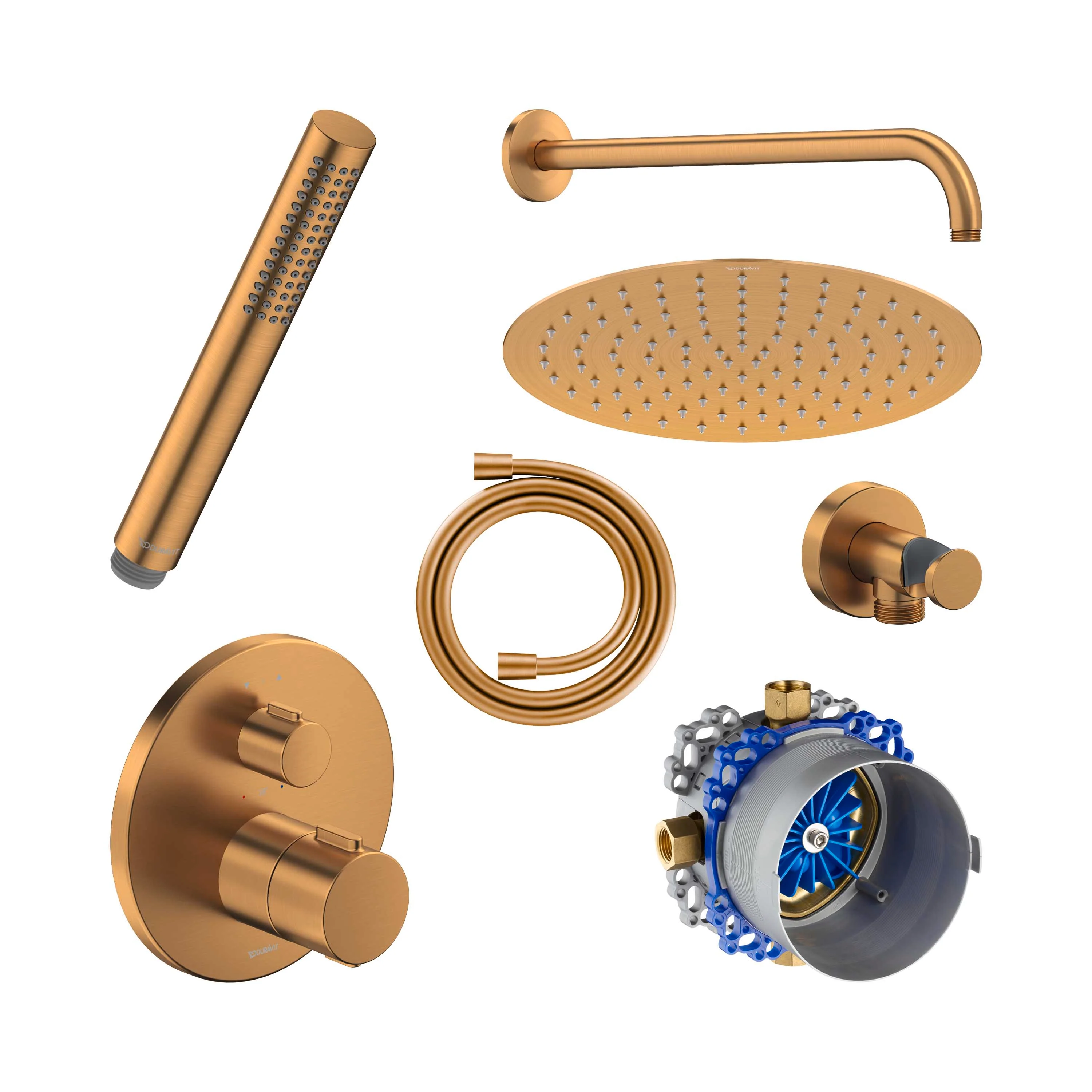 Duravit inbyggt duschsystem med termostat och takdusch - Image 20
