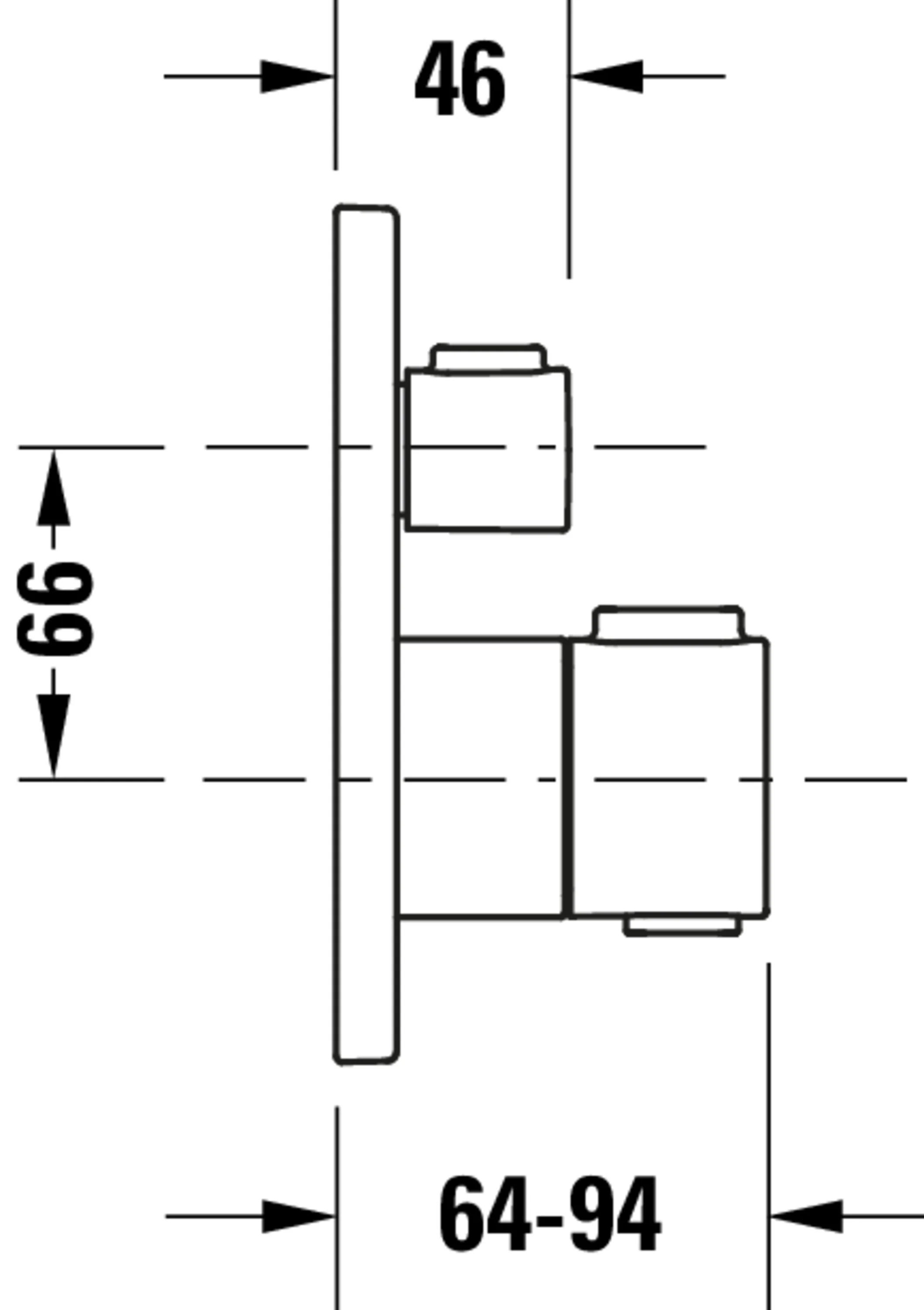 Duravit inbyggt duschsystem med termostat och takdusch - Image 47