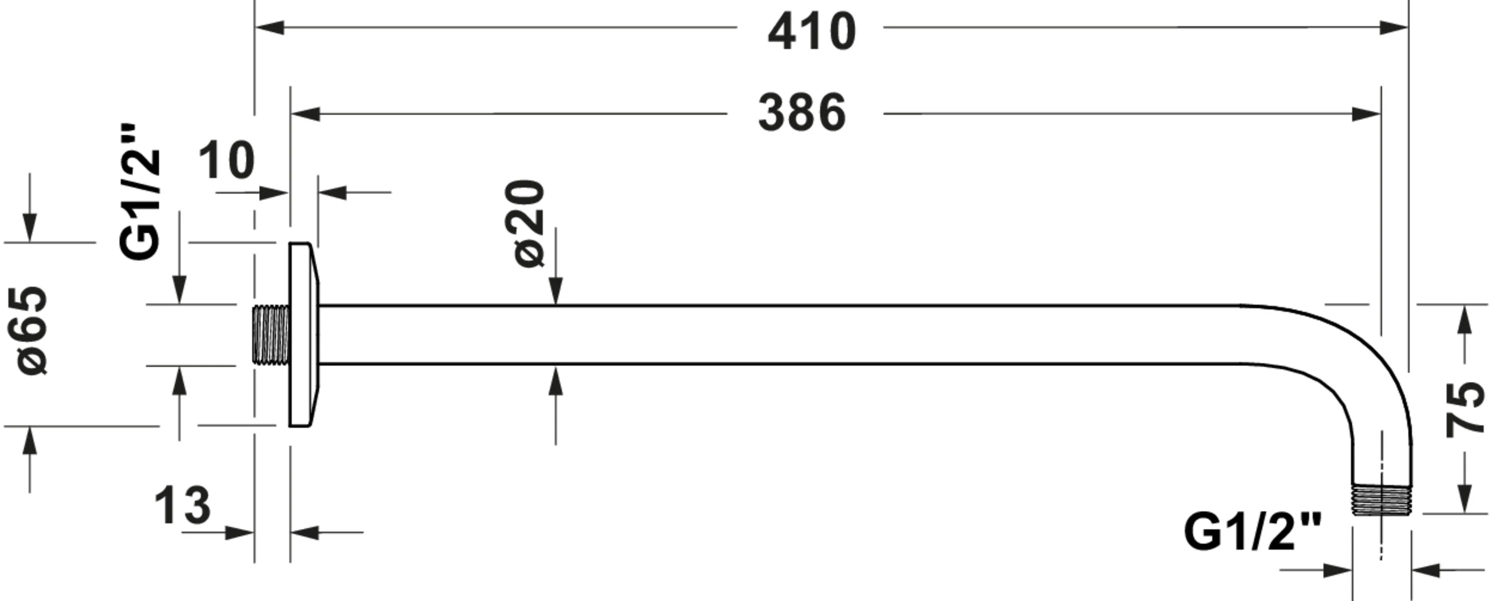 Duravit inbyggt duschsystem med termostat och takdusch - Image 50