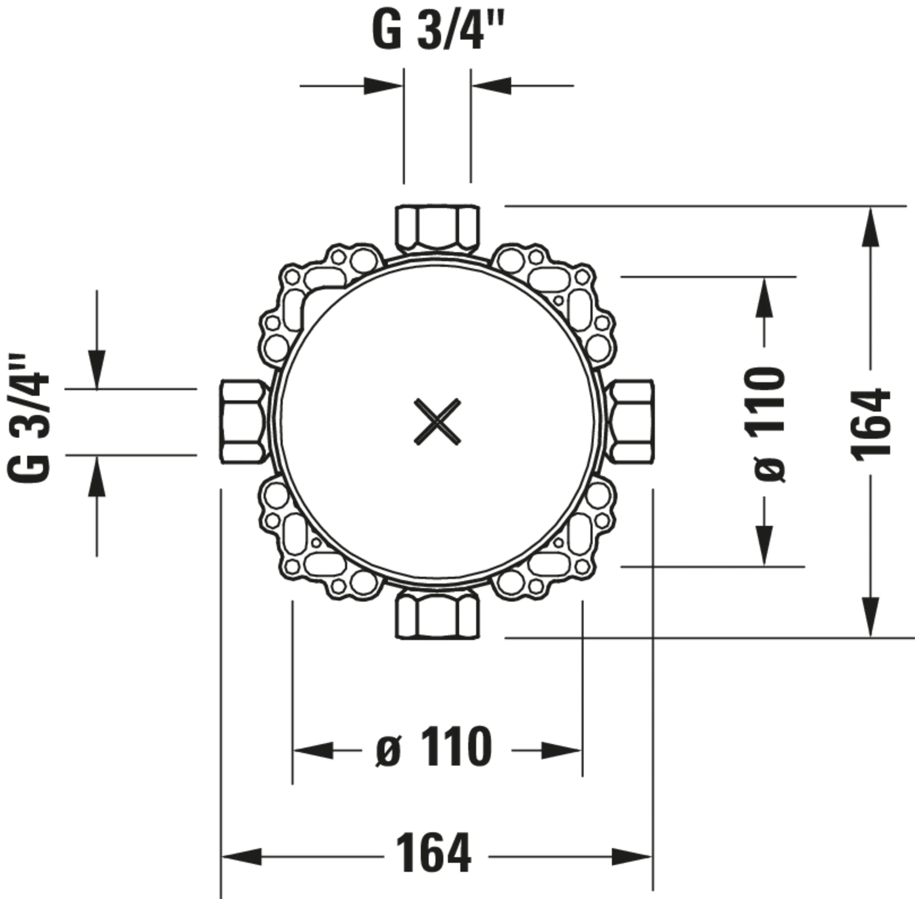Duravit inbyggt duschsystem med termostat och takdusch - Image 54