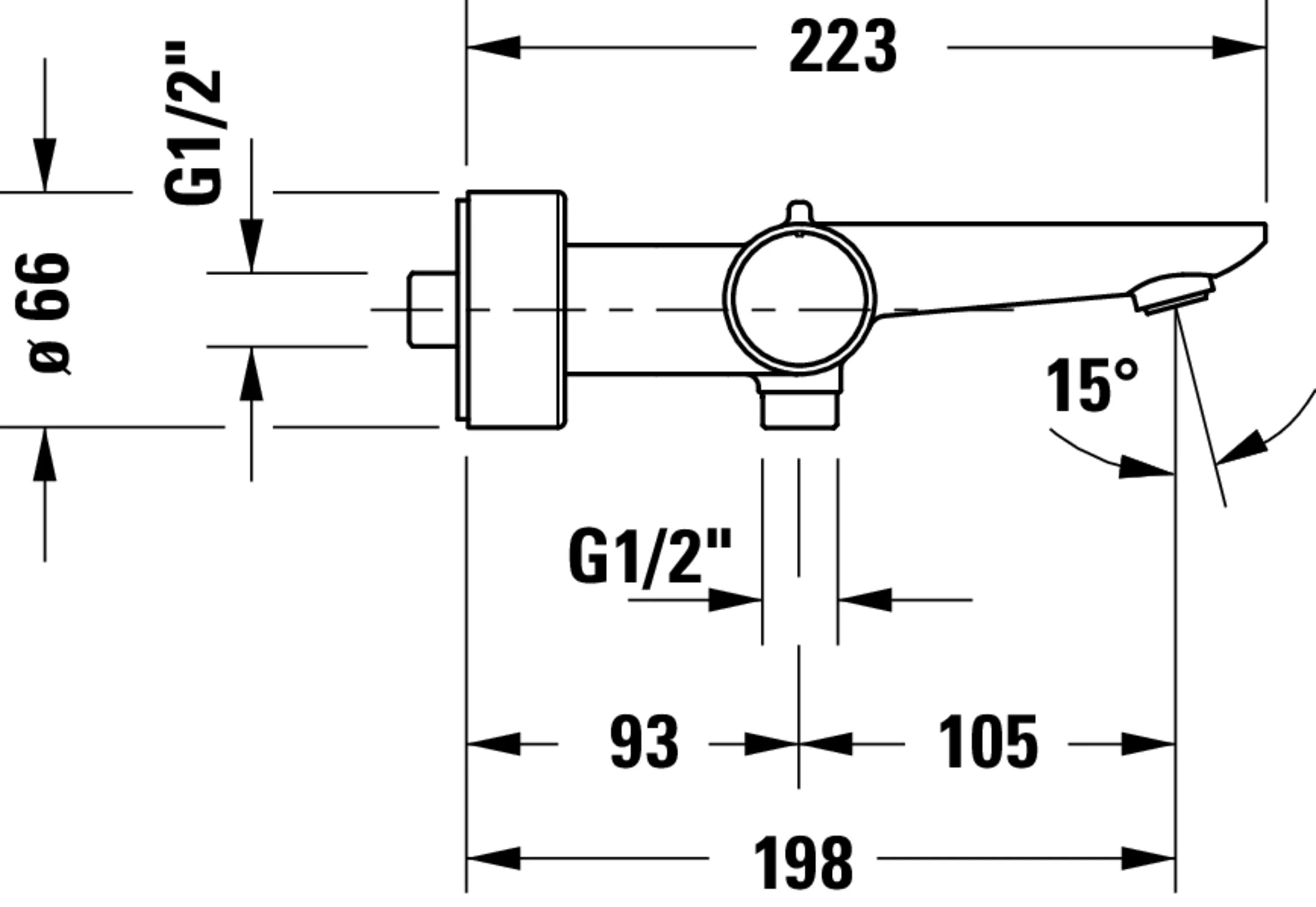 Duravit Wave badkarsarmatur med termostat - Image 36