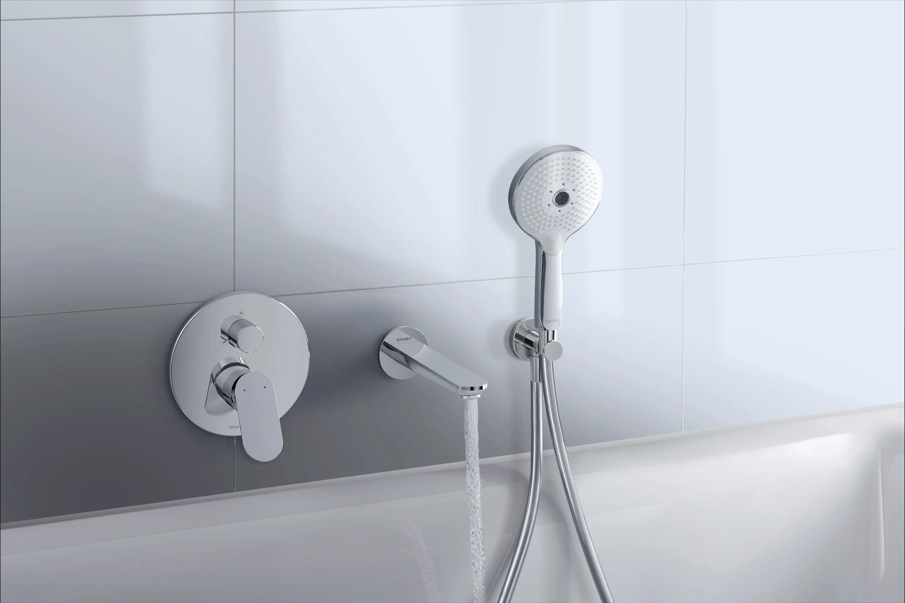 Duravit Wave enkelgrepps badkarsblandare - Image 2