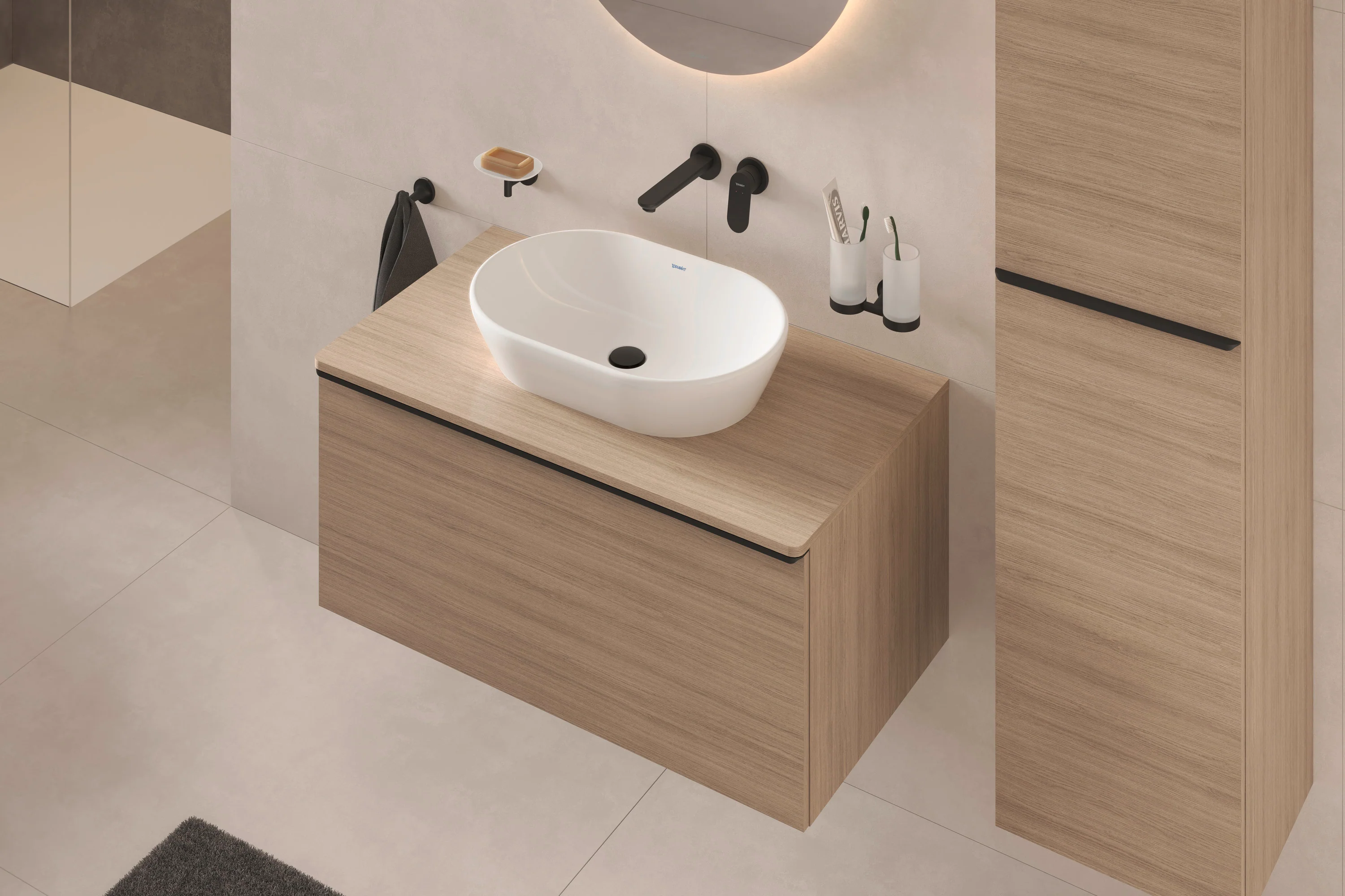 Duravit Wave ettgrepps tvättställsblandare för inbyggnad - Image 7