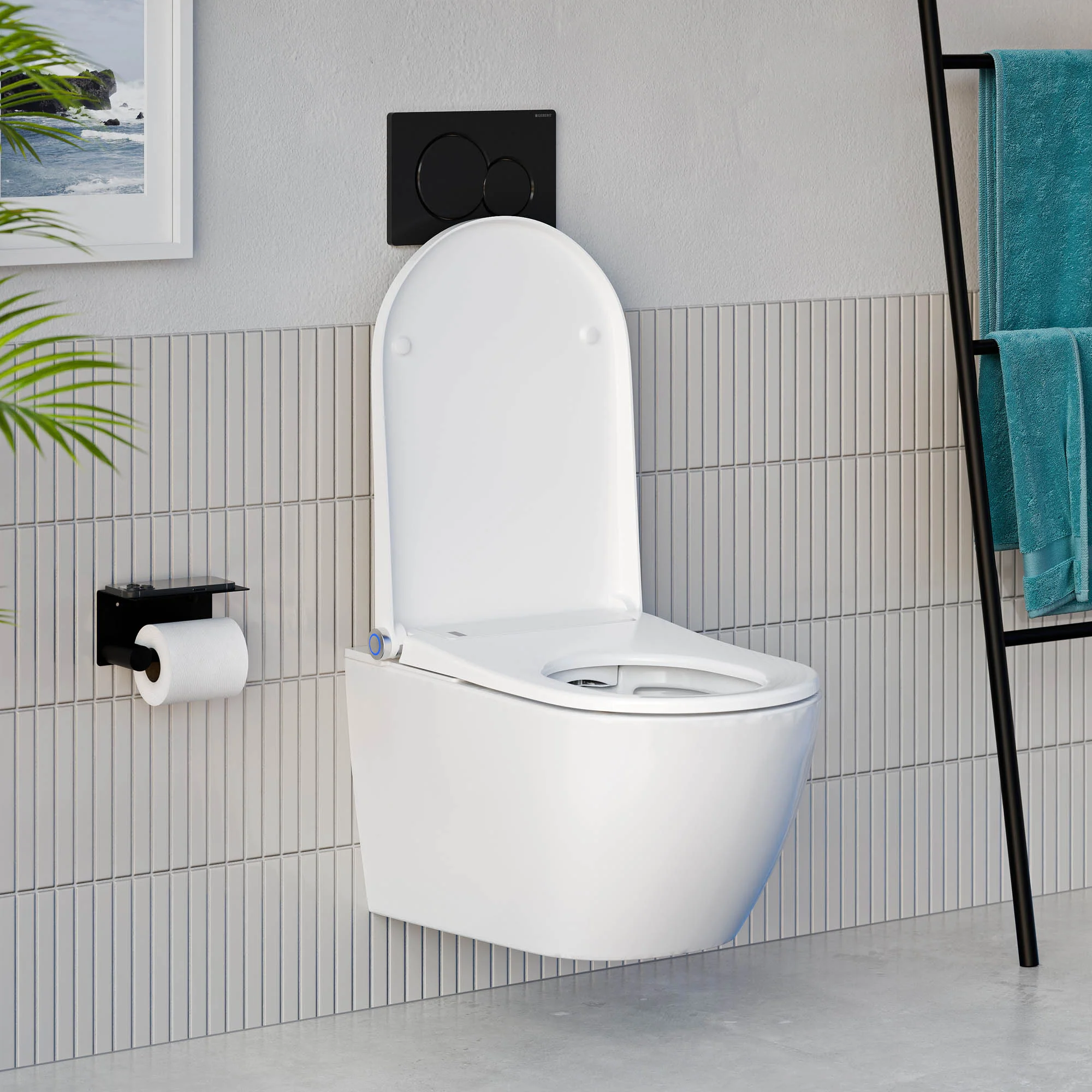 Dusch-WC komplettset Basic 1102 med Geberit Duofix förväggselement - Image 2