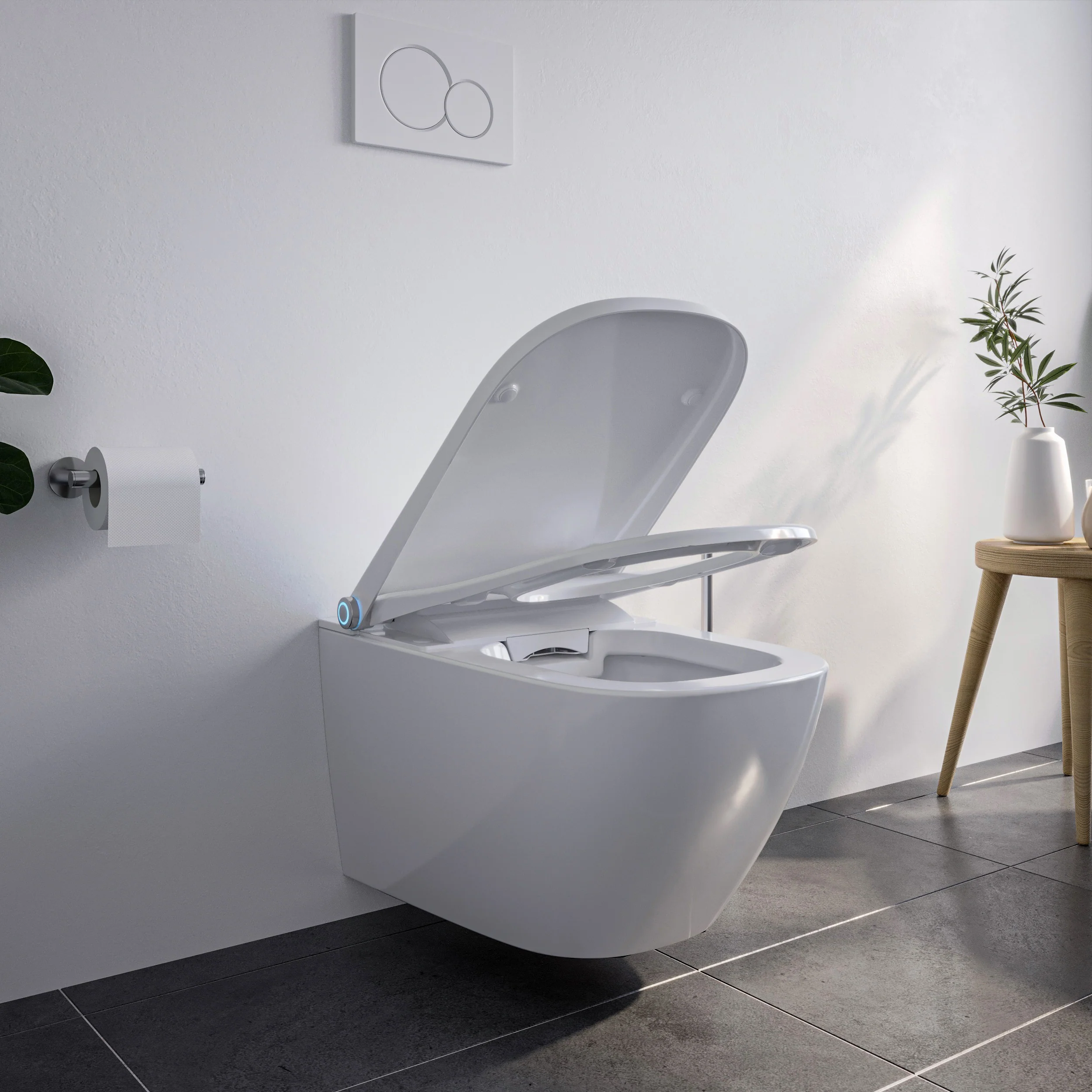 Dusch-WC komplettset PRO+1104 med Geberit Duofix installationsväggselement - Image 10