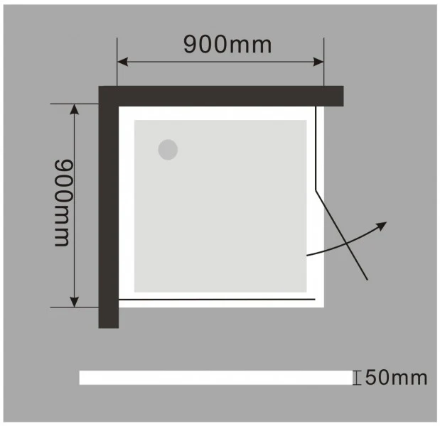 Duschkar fyrkantig akryl - Image 3