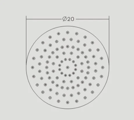 Duschmunstycke med regneffet DPG2025 - Image 3