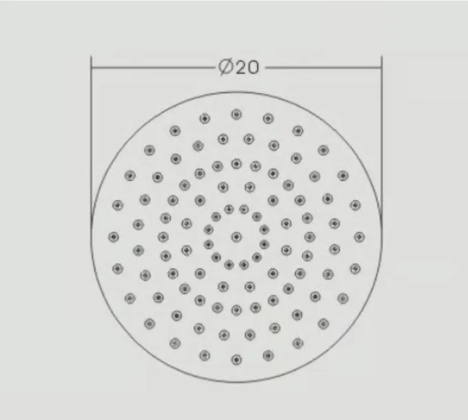 Duschmunstycke med regneffet DPG2025 - Image 4