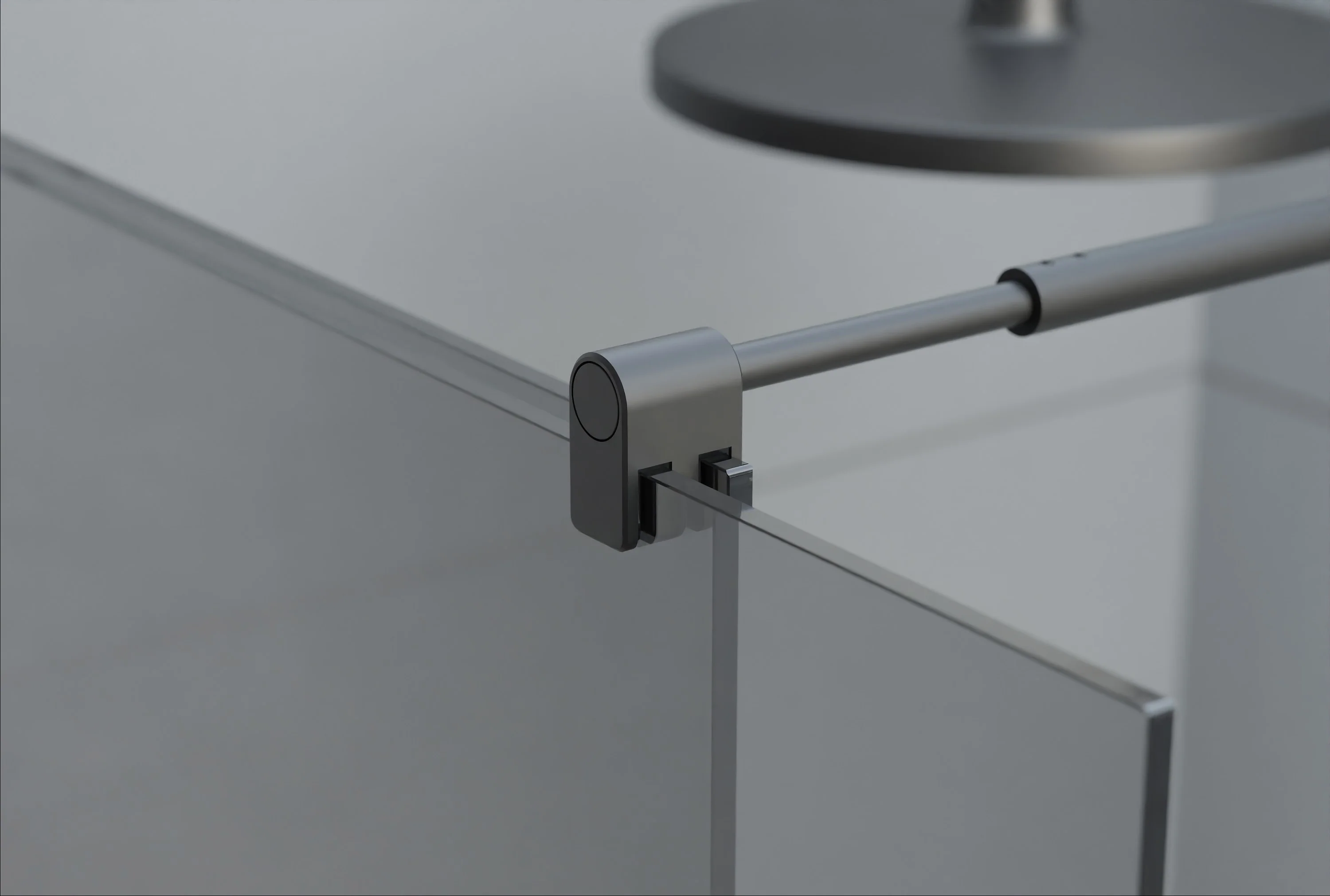 Duschskåp Walk-In NT101 Skjutdörr Svart matt - Nano Grey glas 8mm - bredd valbar - Image 22