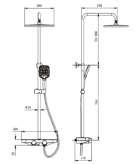 Duschsystem Termostat BS371 - Image 15