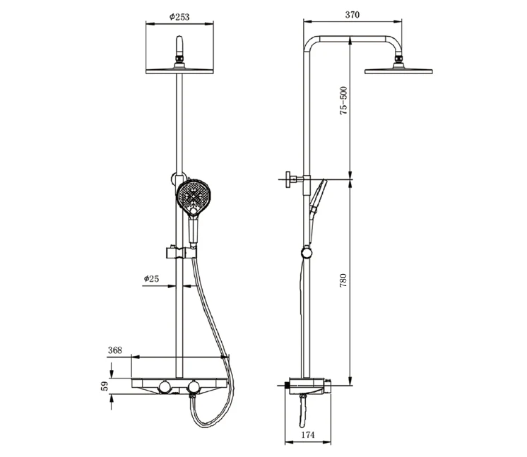 Duschsystem Termostat BS371 - Image 21