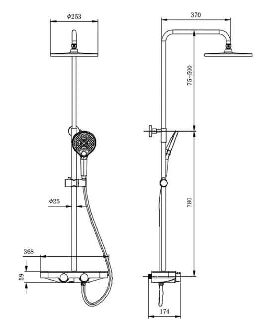 Duschsystem termostat BS371 - Image 34