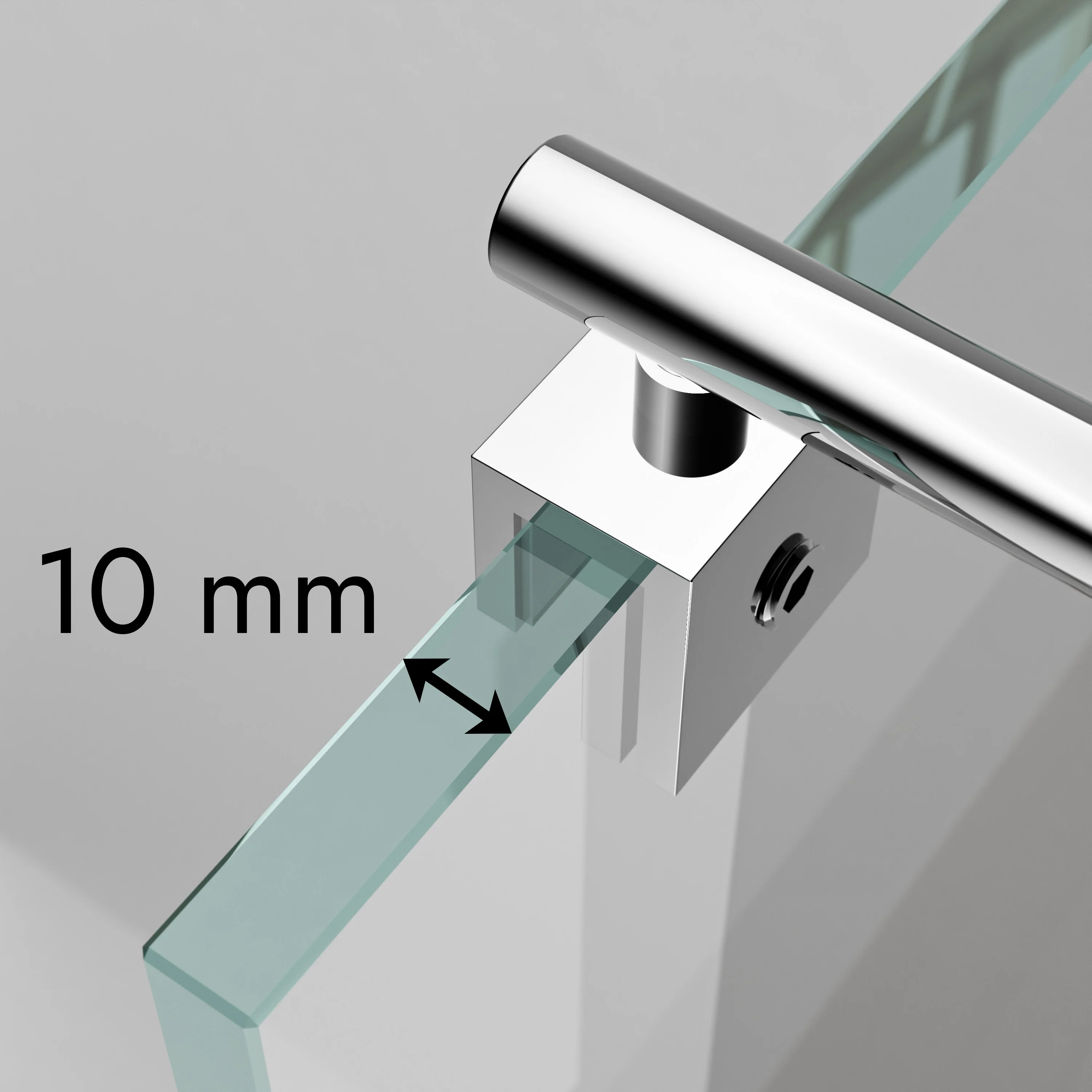 Duschvägg Walk-In Nano äkta glas EX101 - Image 13