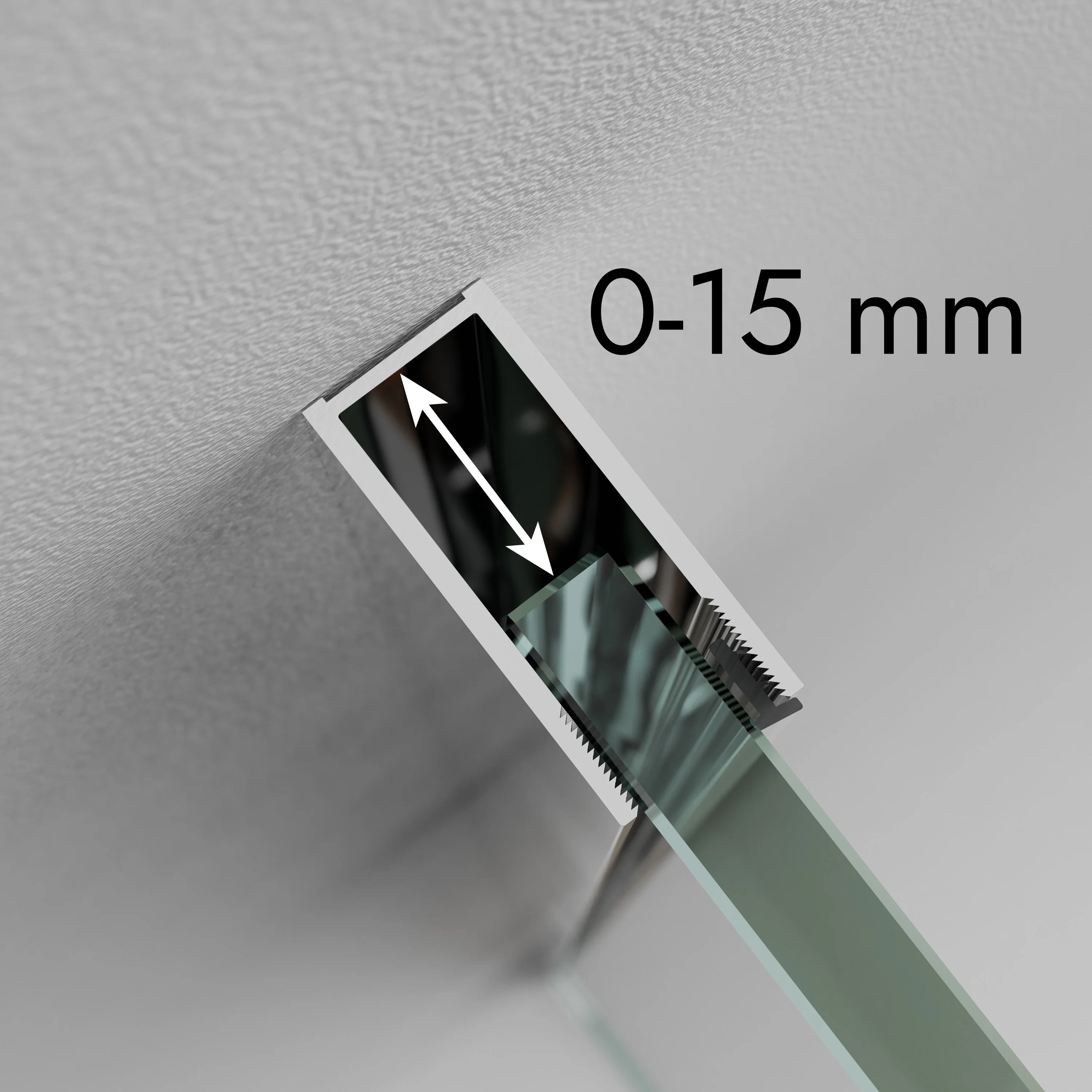 Duschvägg Walk-In Nano äkta glas EX101 - Image 14