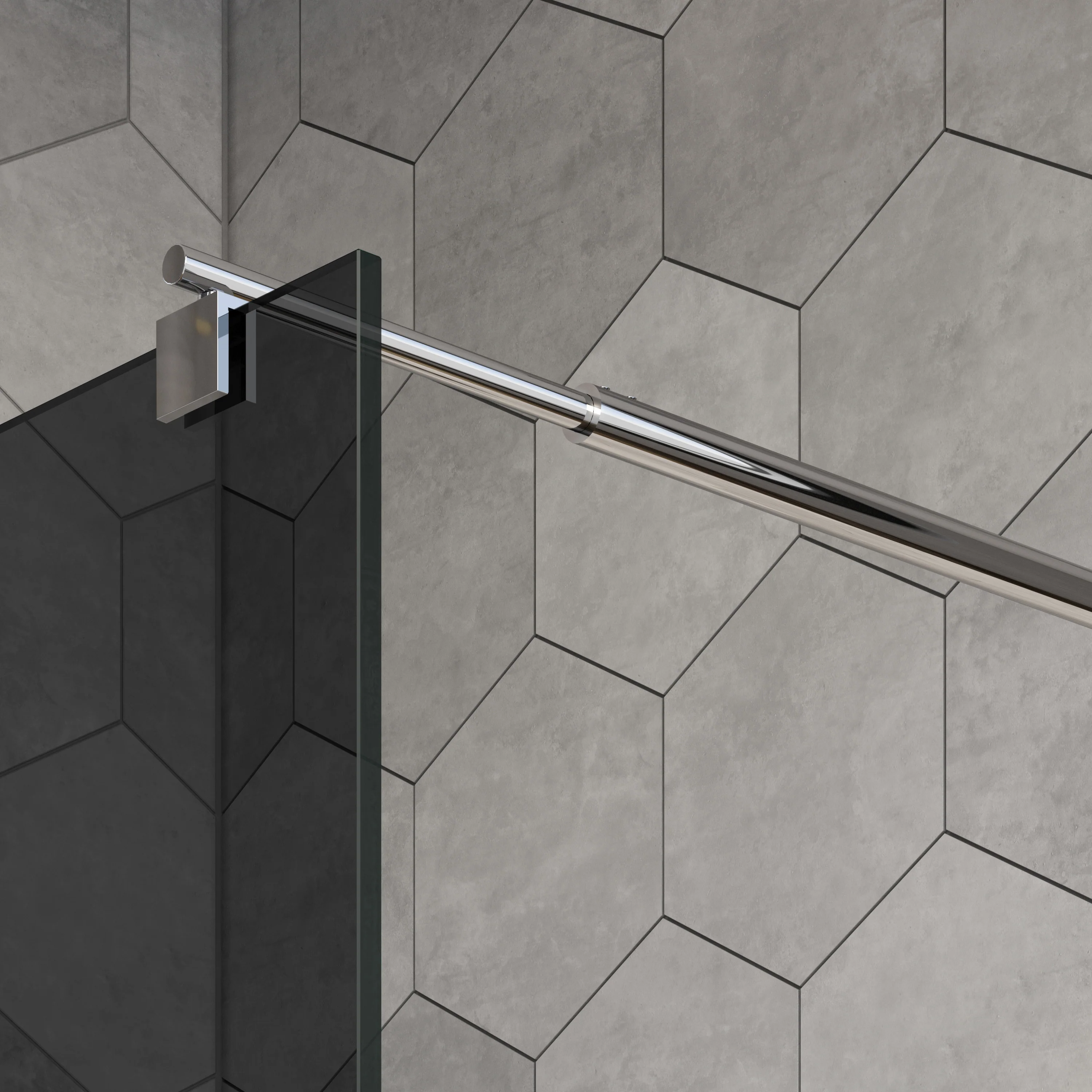Duschvägg Walk-In Nano real glass EX101 - Image 6
