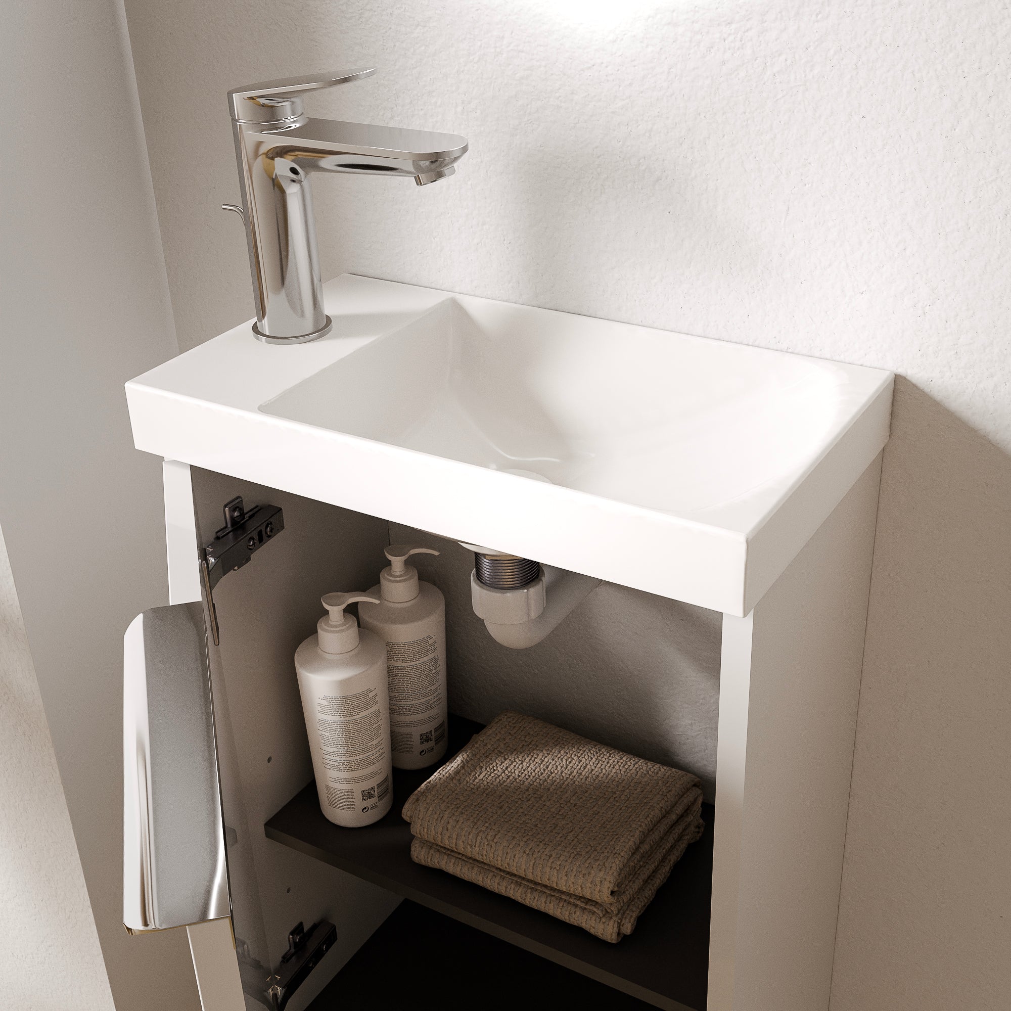 Gästtoalett badrumsmöbel set TIM 40 cm med handfat - Image 36