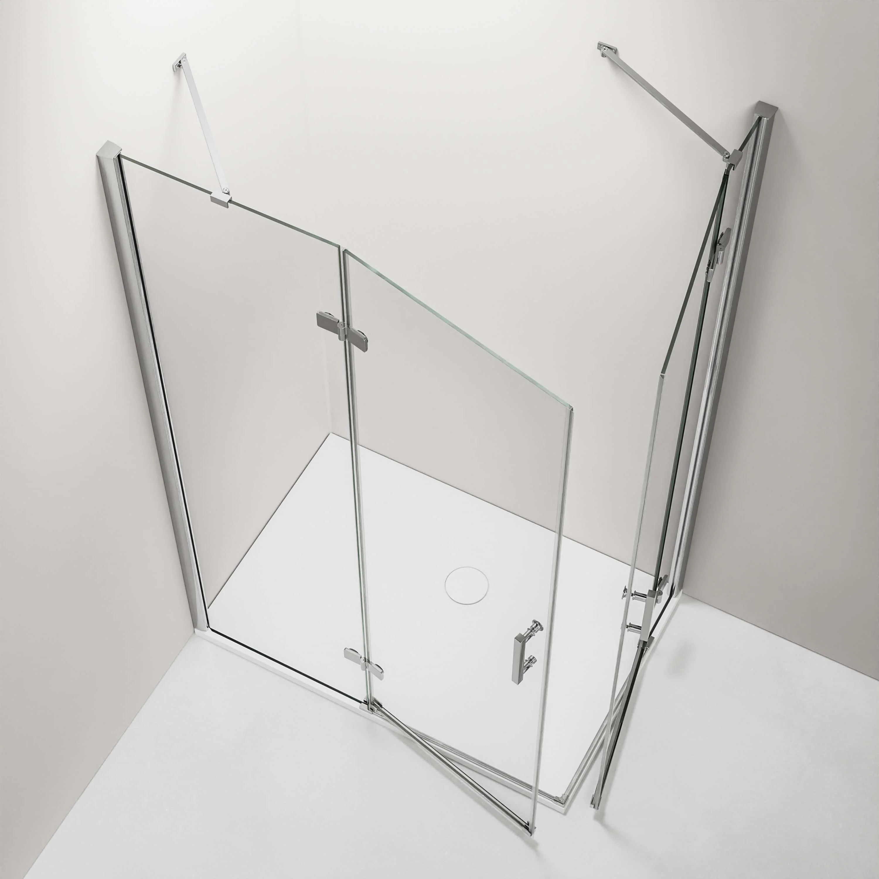 Hörn-dusch med svängdörrar DX407 - Image 3