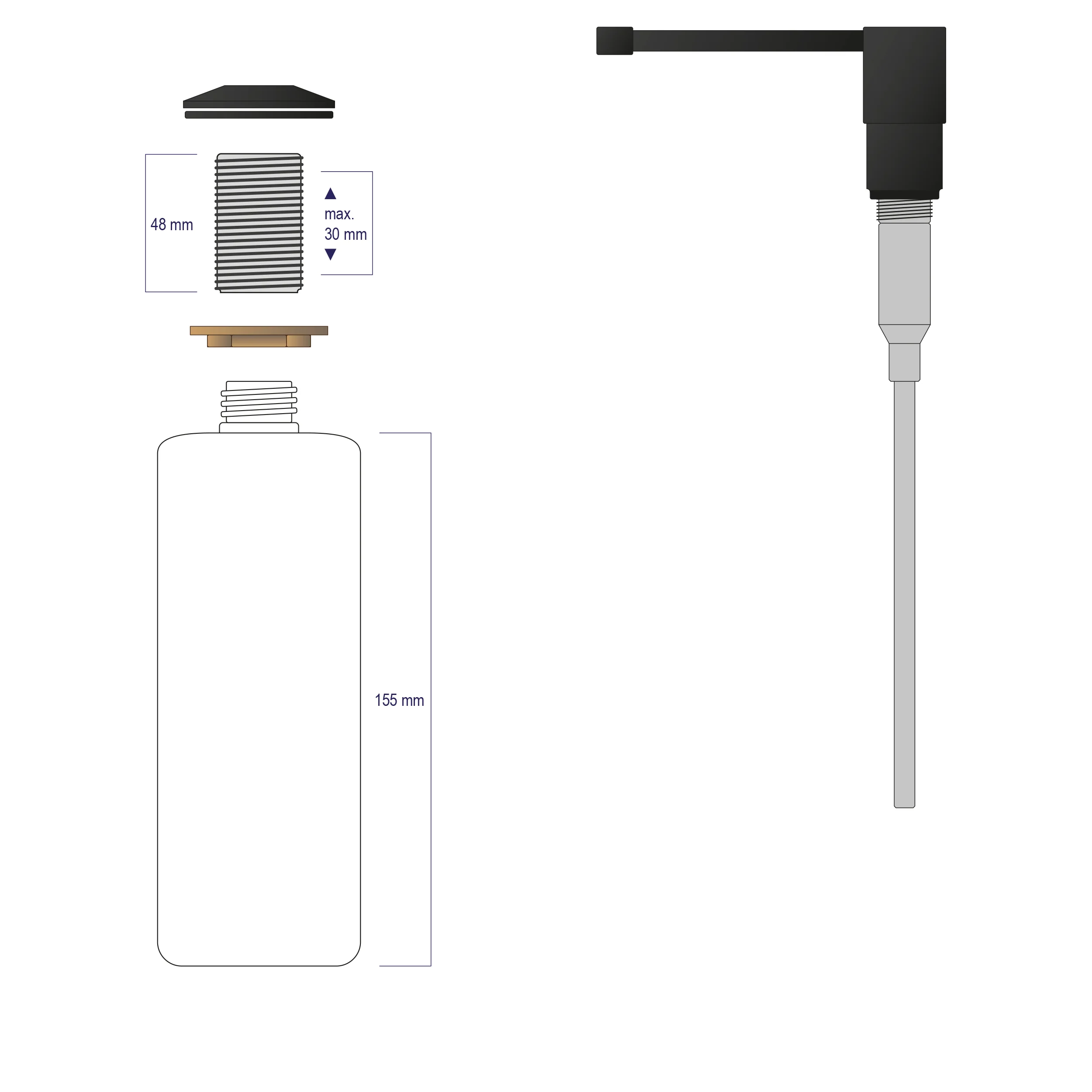 Inbyggd tvåldispenser D350 - Image 17