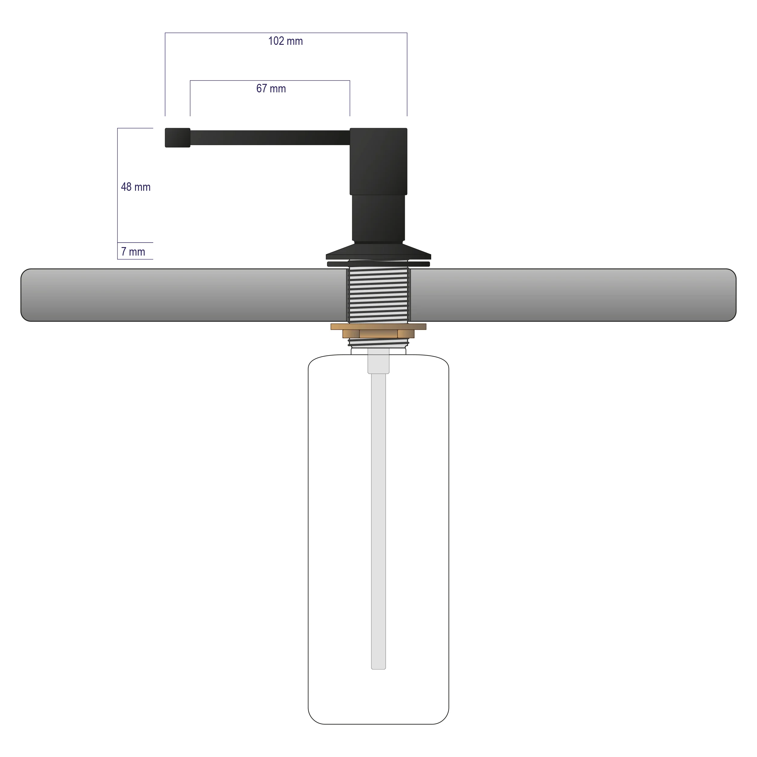 Inbyggd tvåldispenser D350 - Image 18