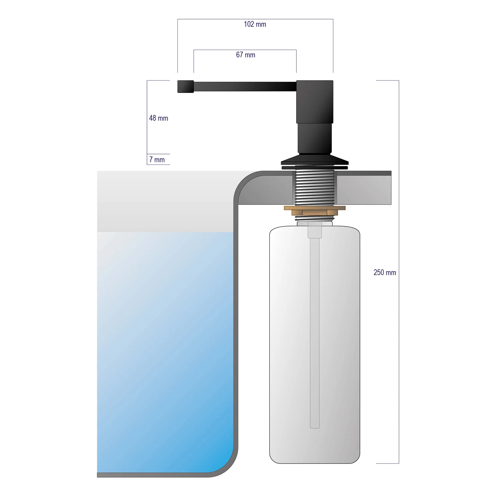 Inbyggd tvåldispenser D350 - Image 21