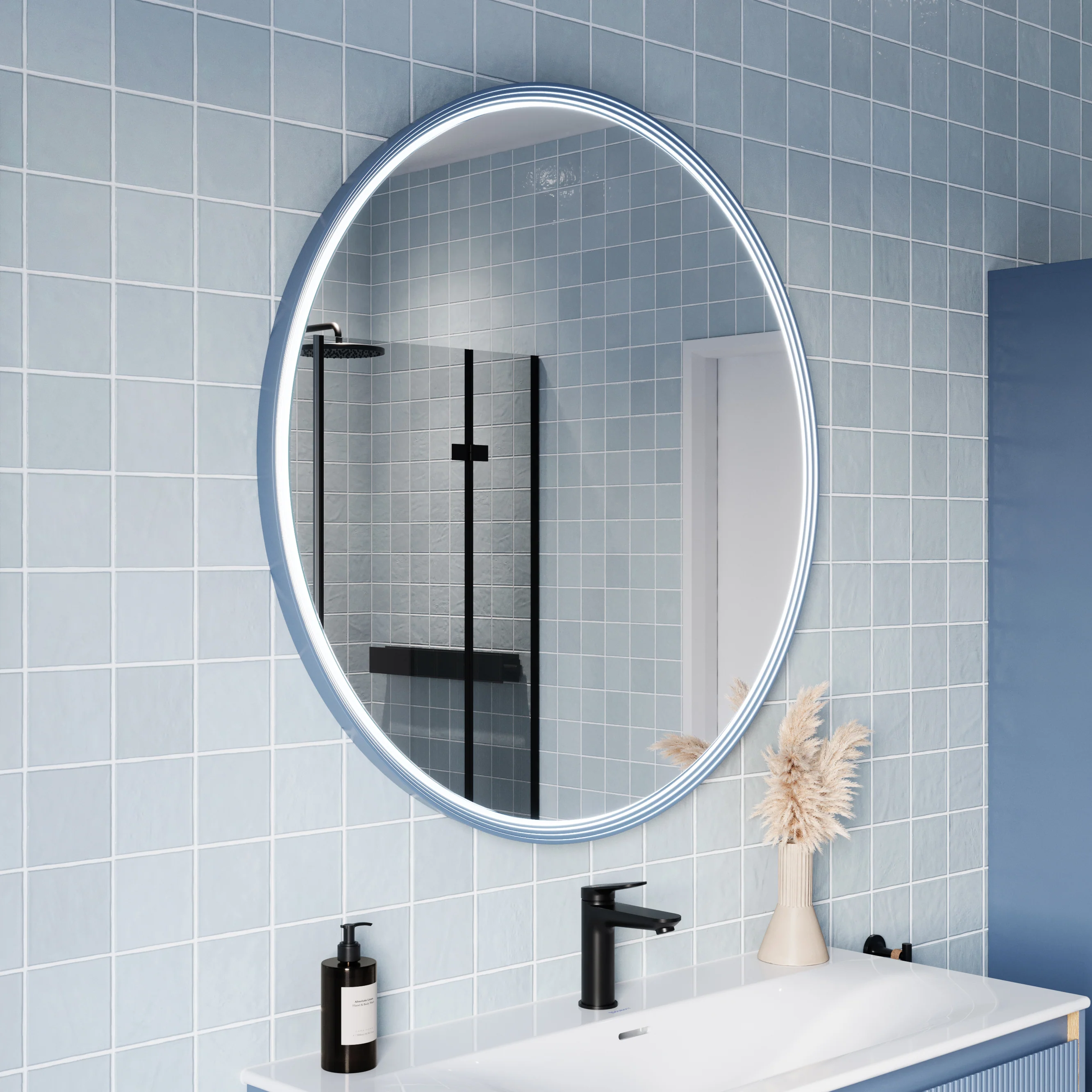 LED-badrumsspegel BELDIVO rund - 100 cm - Image 14