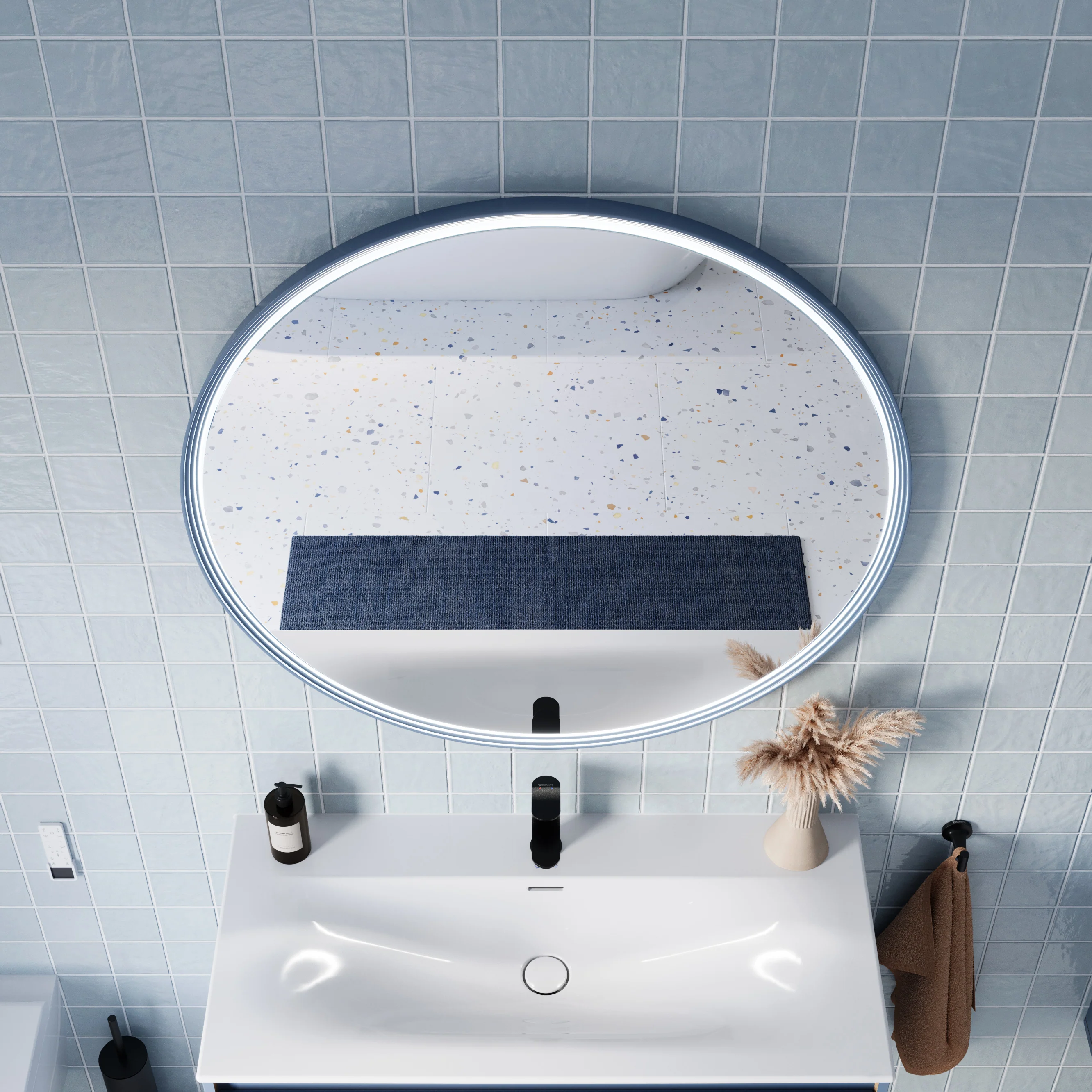 LED-badrumsspegel BELDIVO rund - 100 cm - Image 15