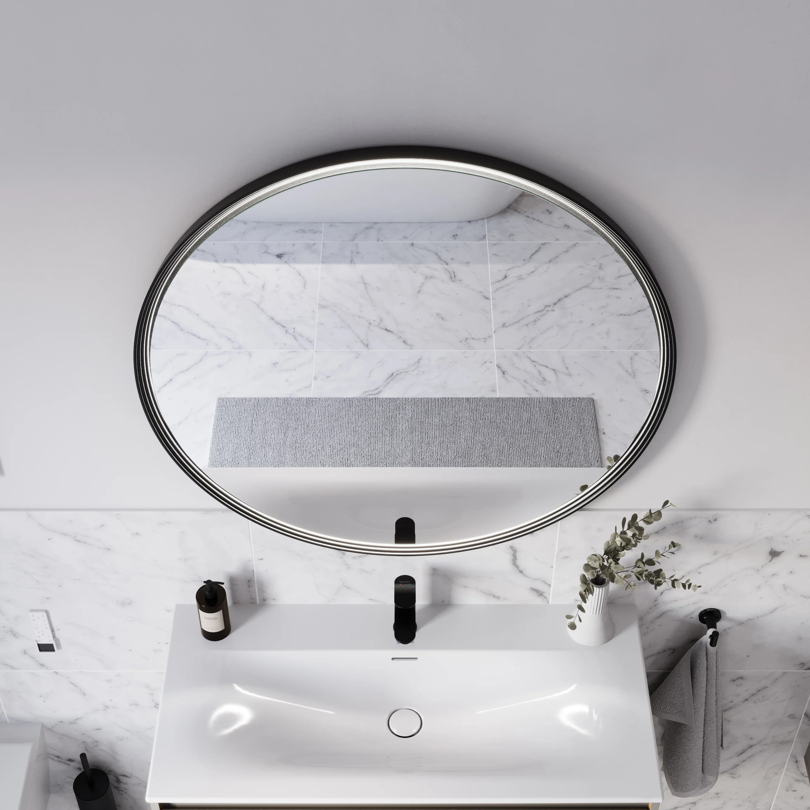 LED-badrumsspegel BELDIVO rund - 100 cm - Image 32