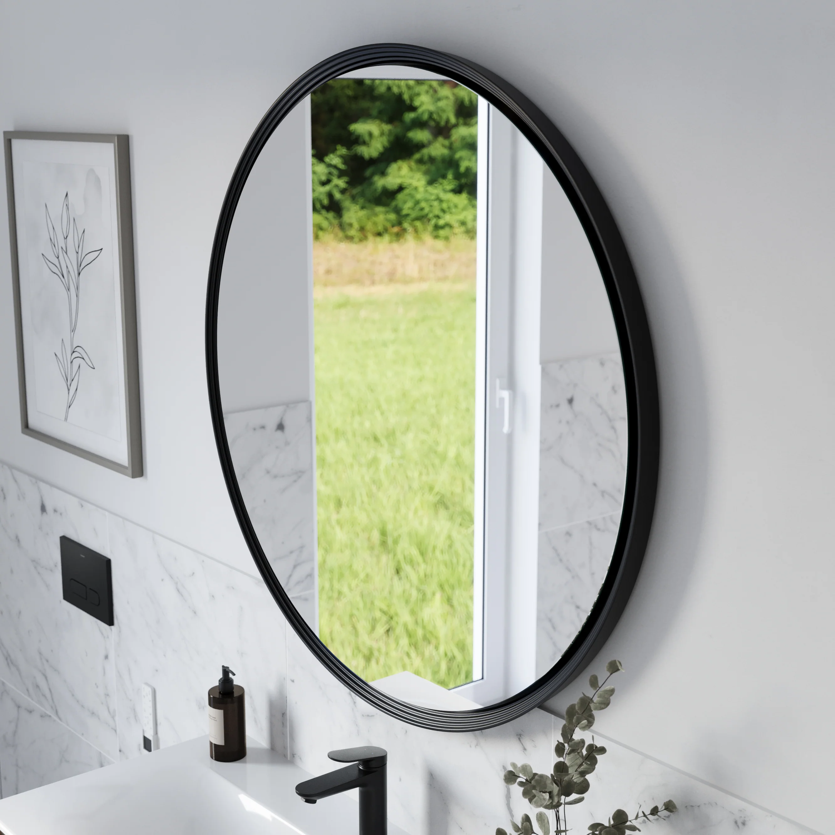 LED-badrumsspegel BELDIVO rund - 100 cm - Image 33