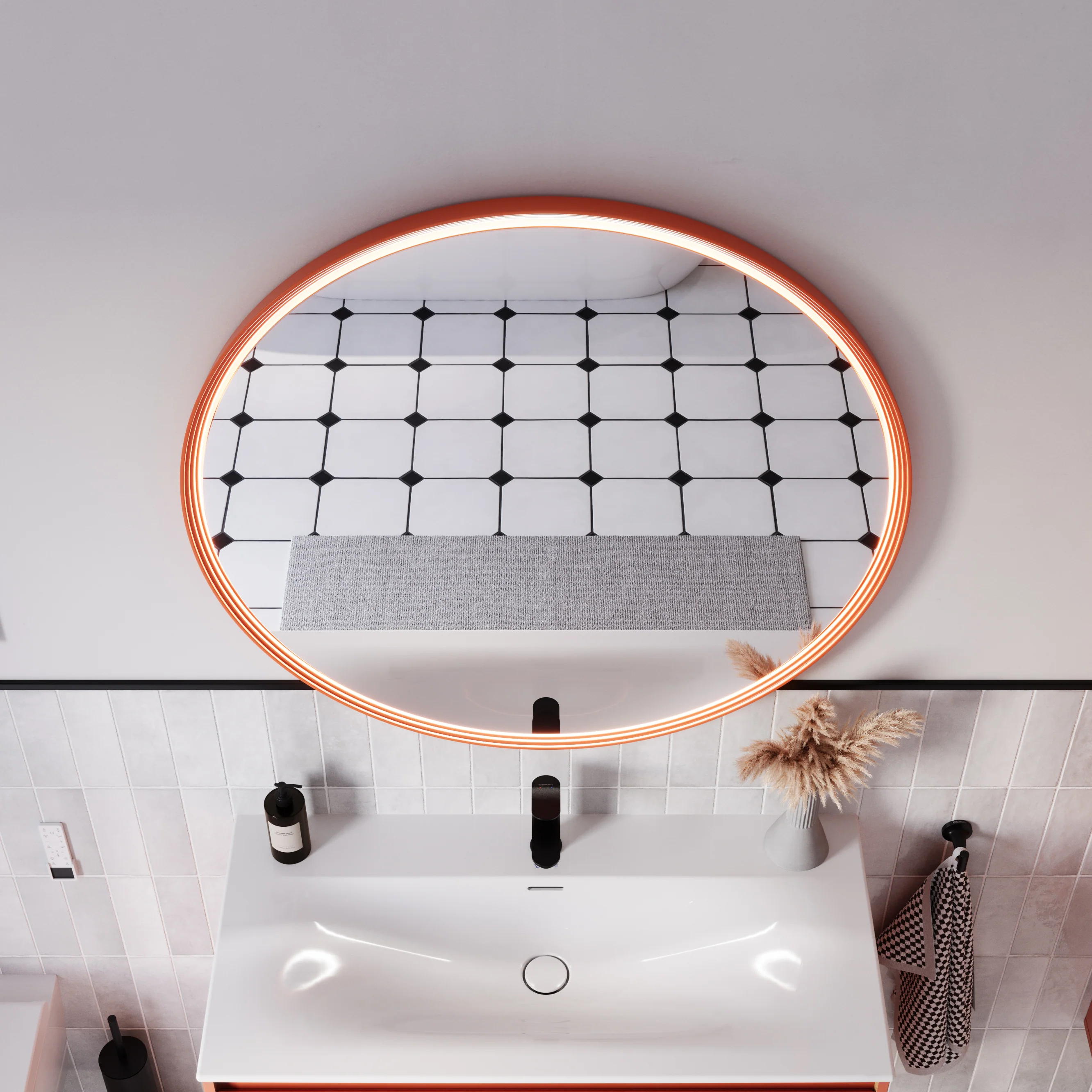 LED-badrumsspegel BELDIVO rund - 100 cm - Image 9