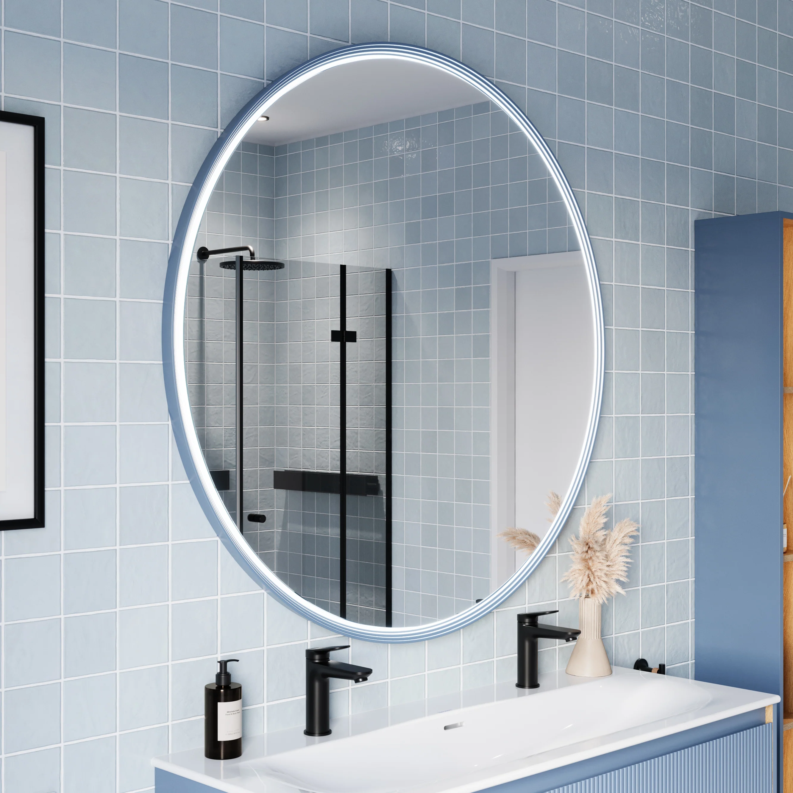 LED-badrumsspegel BELDIVO rund - 120 cm - Image 14
