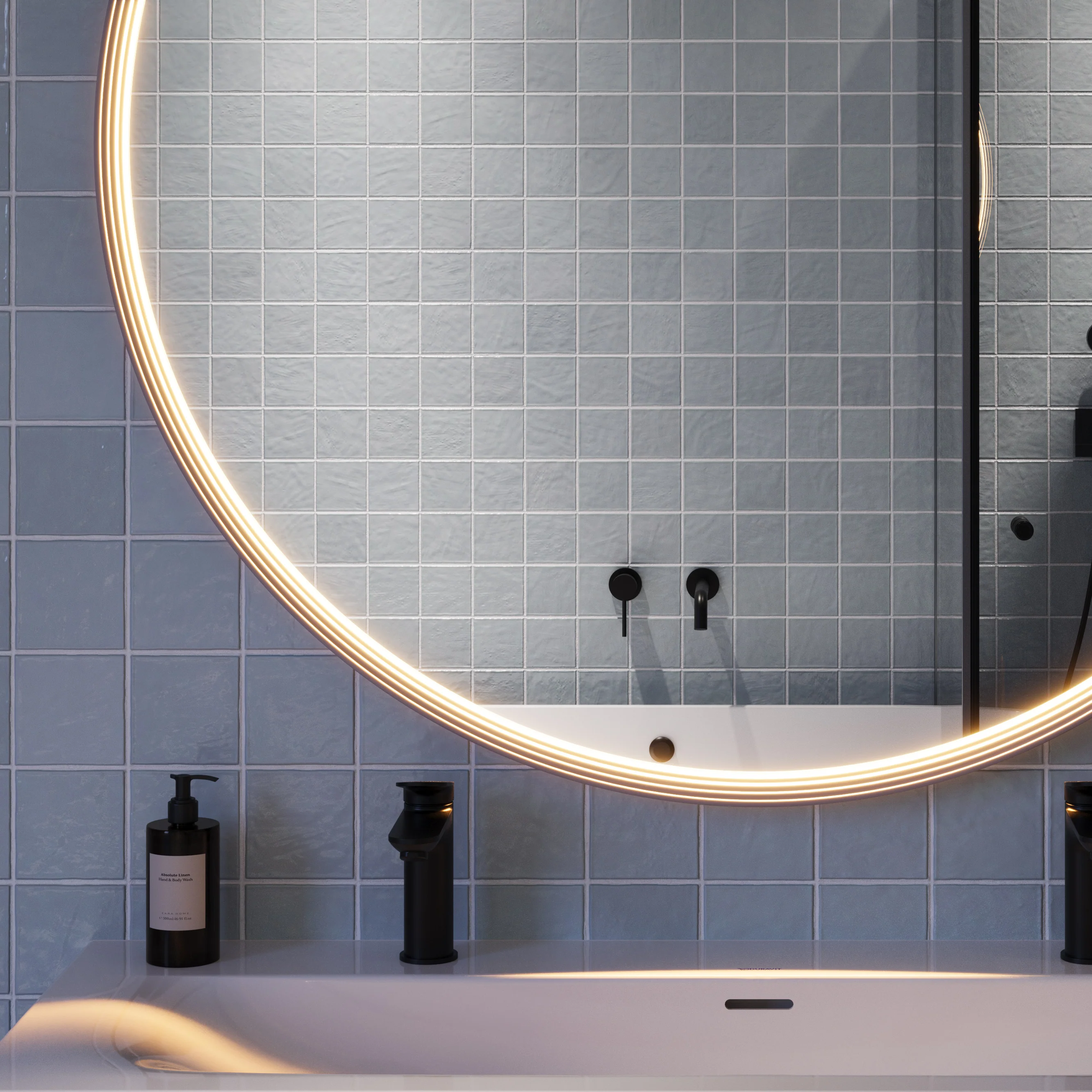 LED-badrumsspegel BELDIVO rund - 120 cm - Image 18