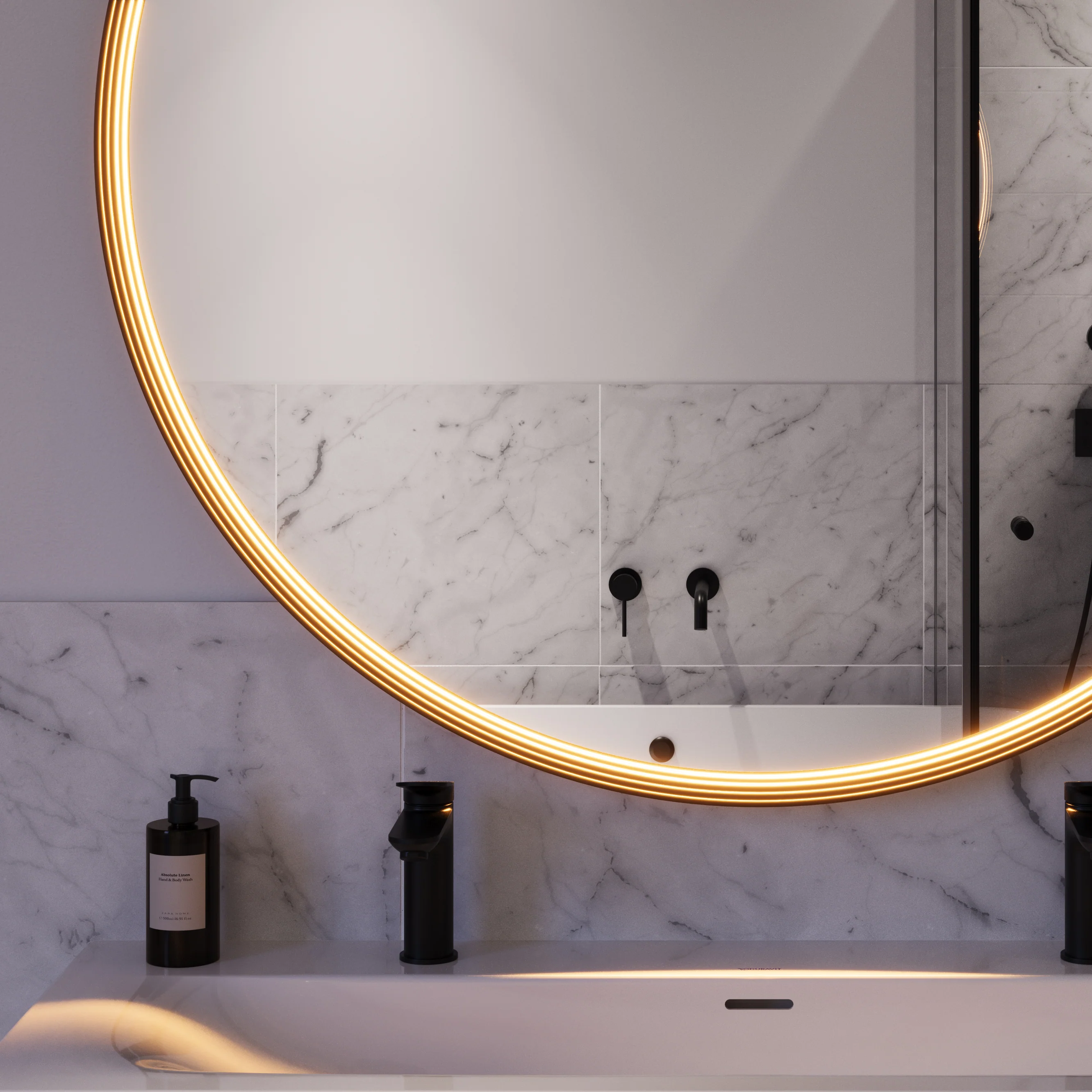 LED-badrumsspegel BELDIVO rund - 120 cm - Image 36