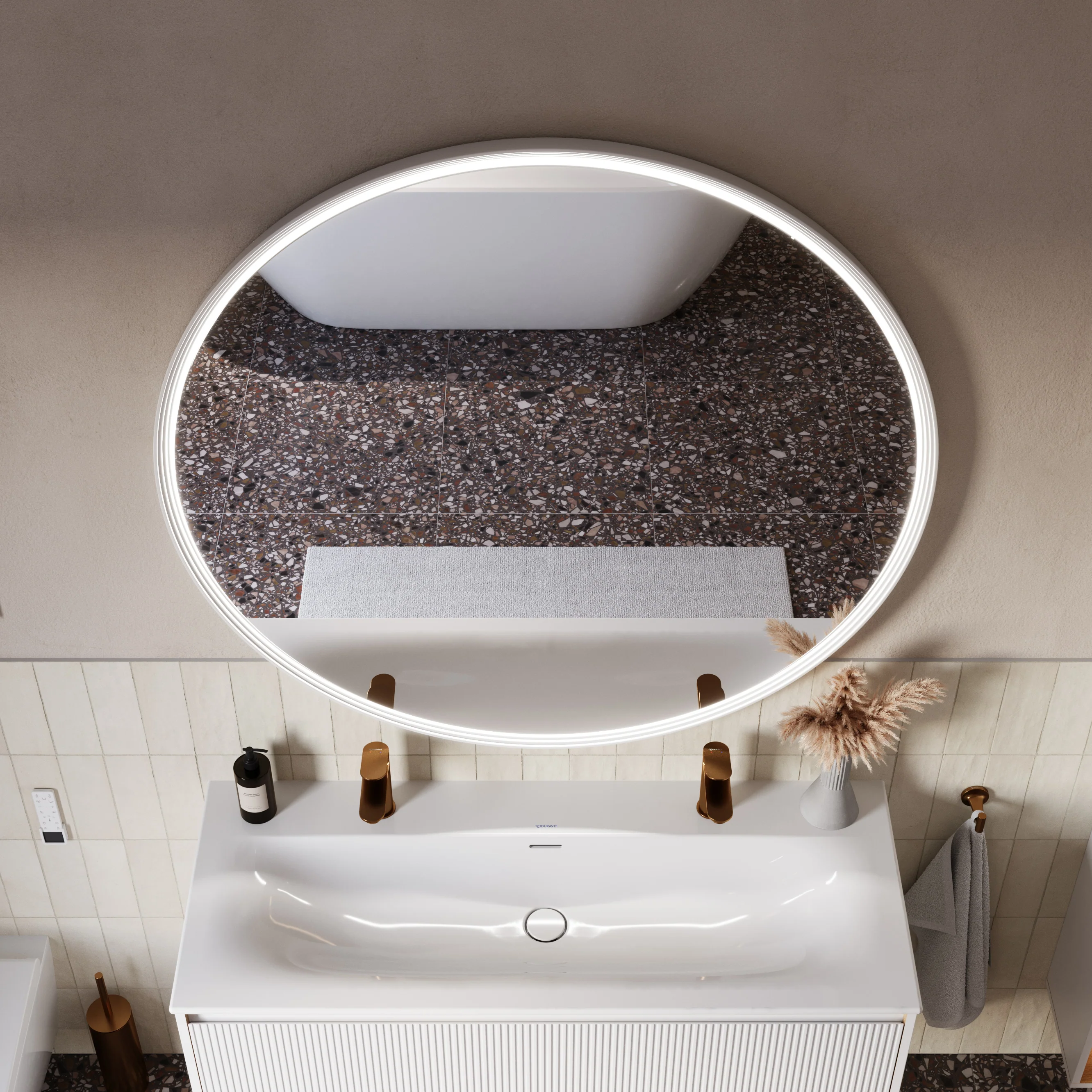 LED-badrumsspegel BELDIVO rund - 120 cm - Image 38