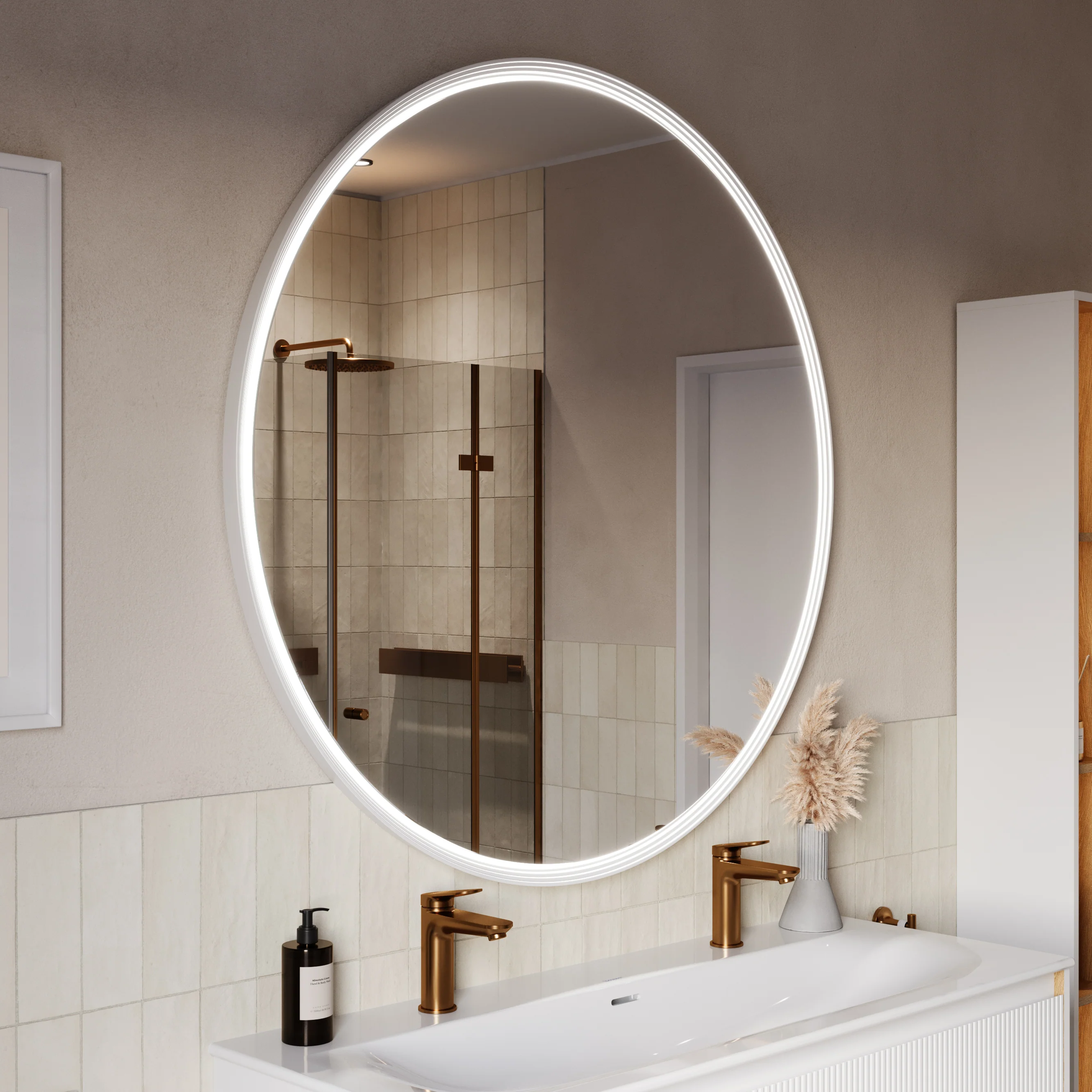LED-badrumsspegel BELDIVO rund - 120 cm - Image 42