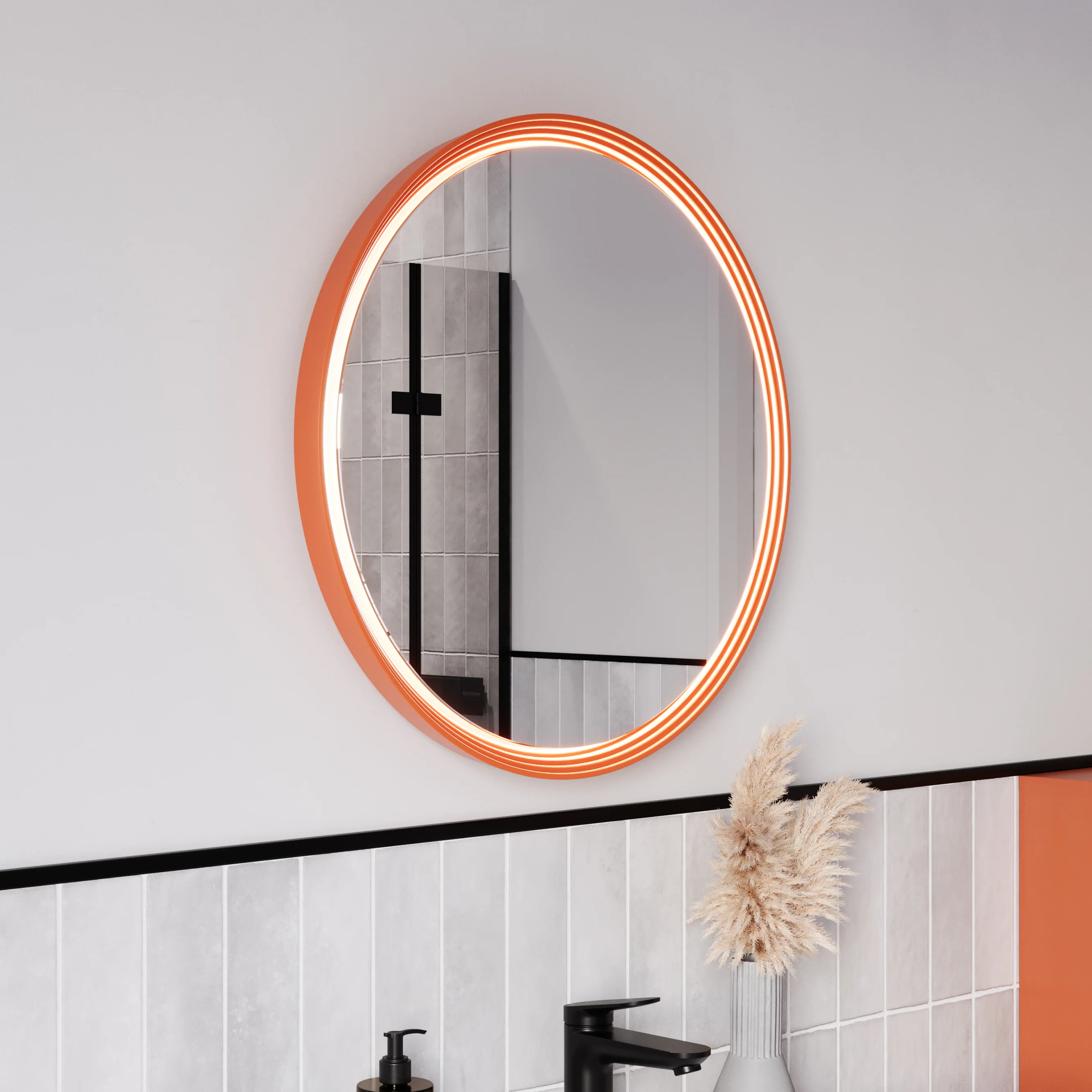 LED-badrumsspegel BELDIVO rund - 60 cm - Image 14