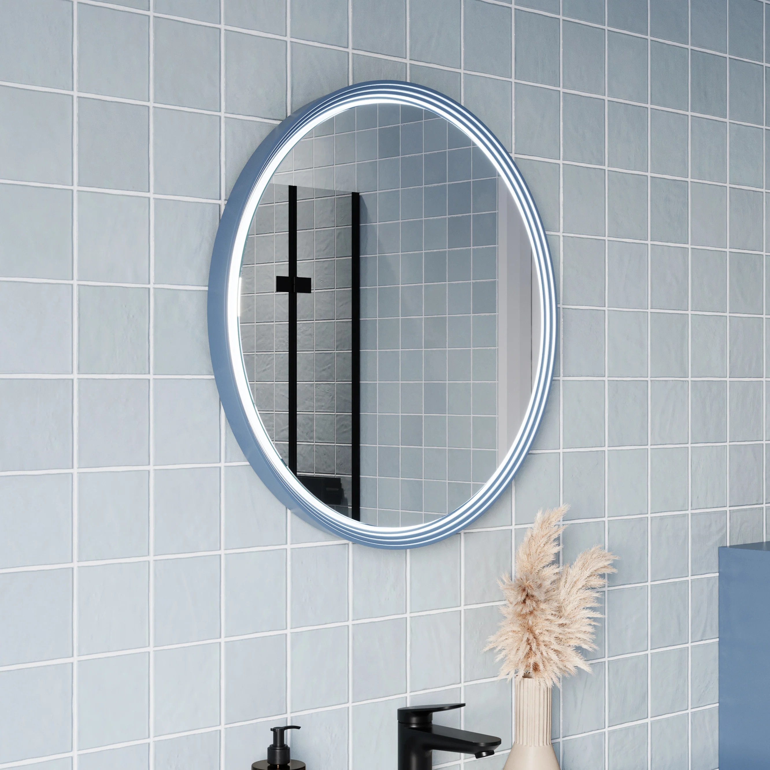 LED-badrumsspegel BELDIVO rund - 60 cm - Image 21