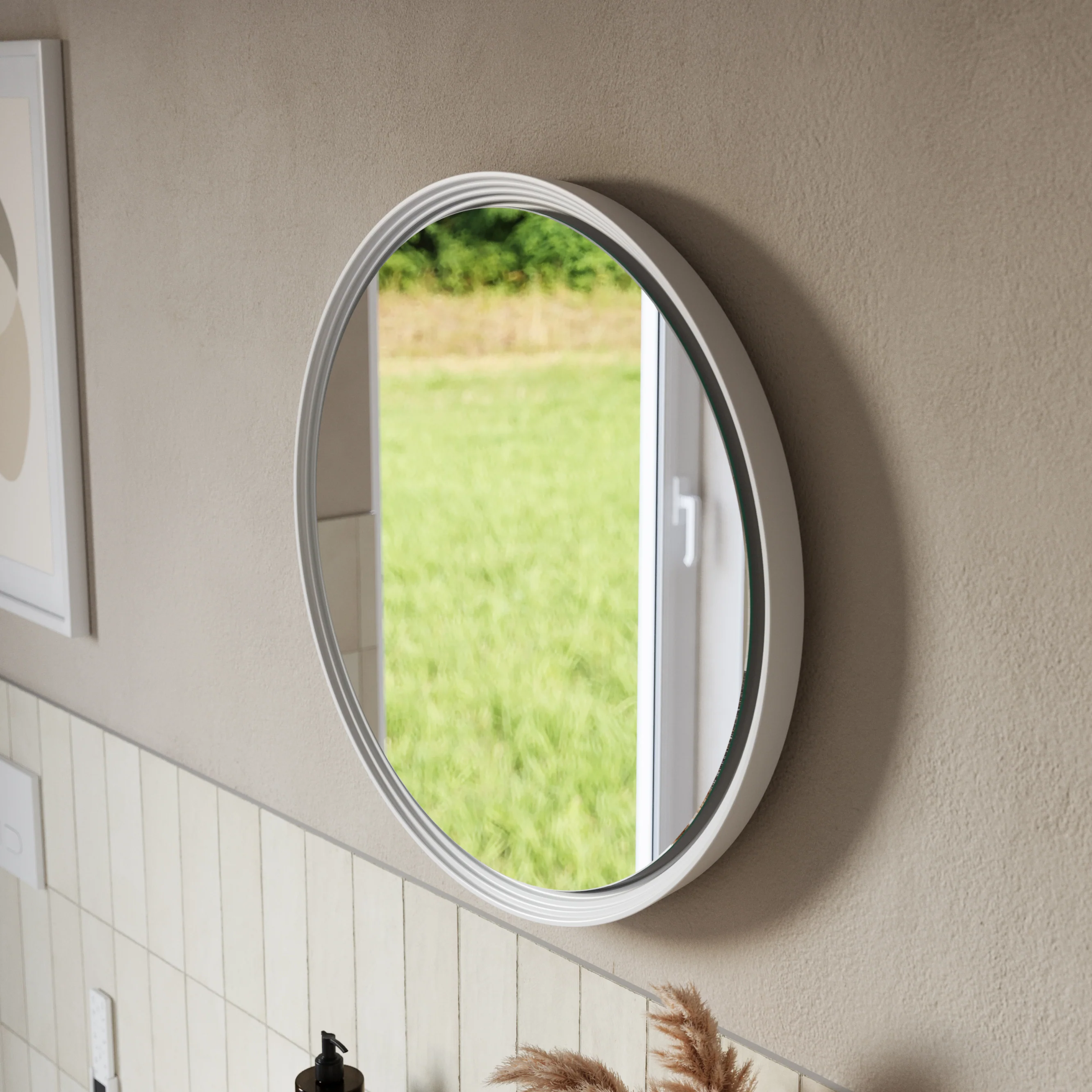 LED-badrumsspegel BELDIVO rund - 60 cm - Image 4