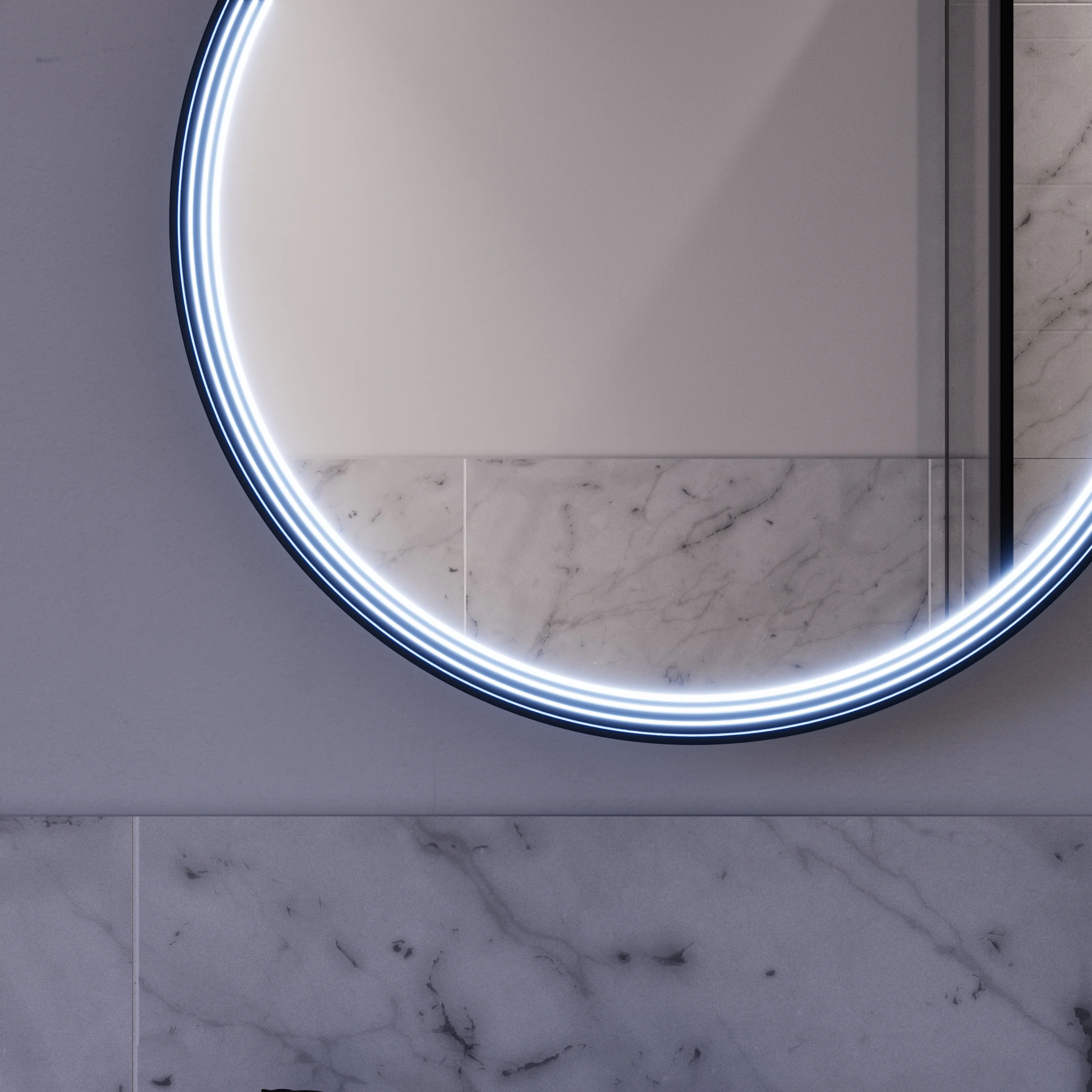 LED-badrumsspegel BELDIVO rund - 60 cm - Image 40