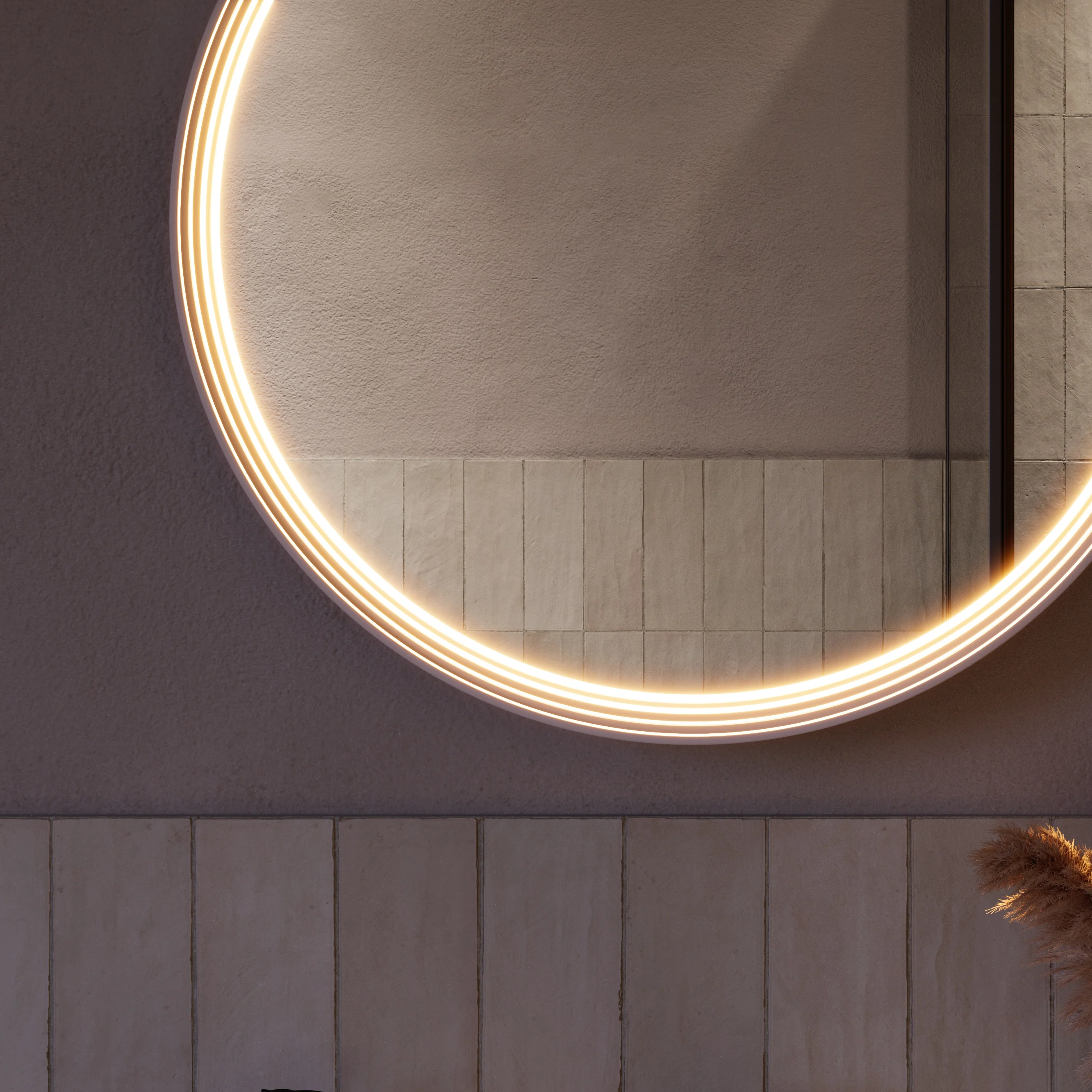 LED-badrumsspegel BELDIVO rund - 60 cm - Image 6