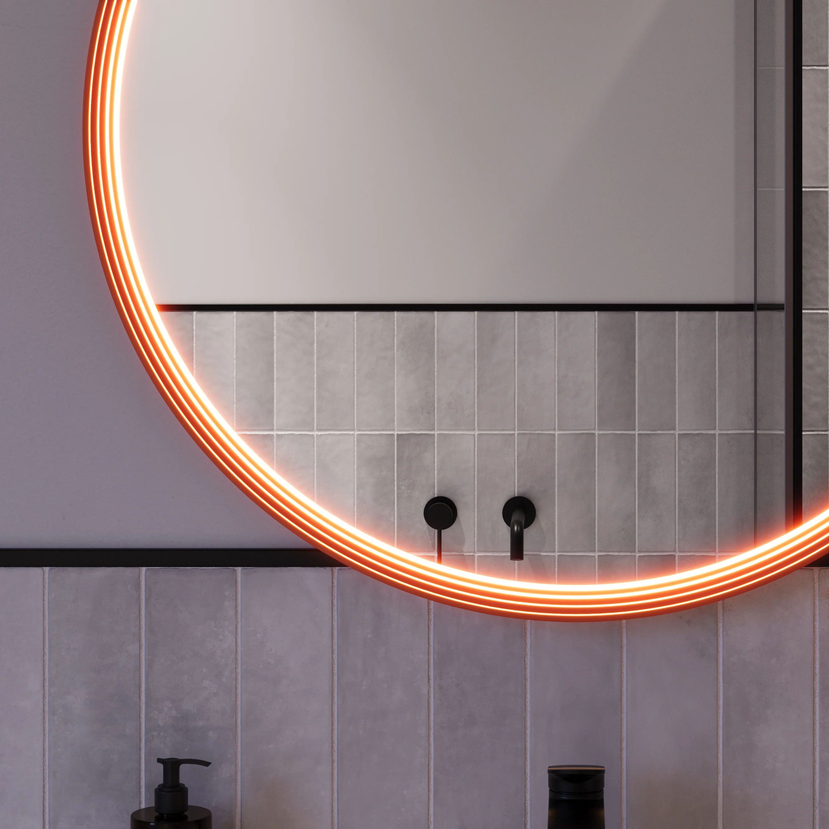 LED-badrumsspegel BELDIVO rund - 80 cm - Image 12