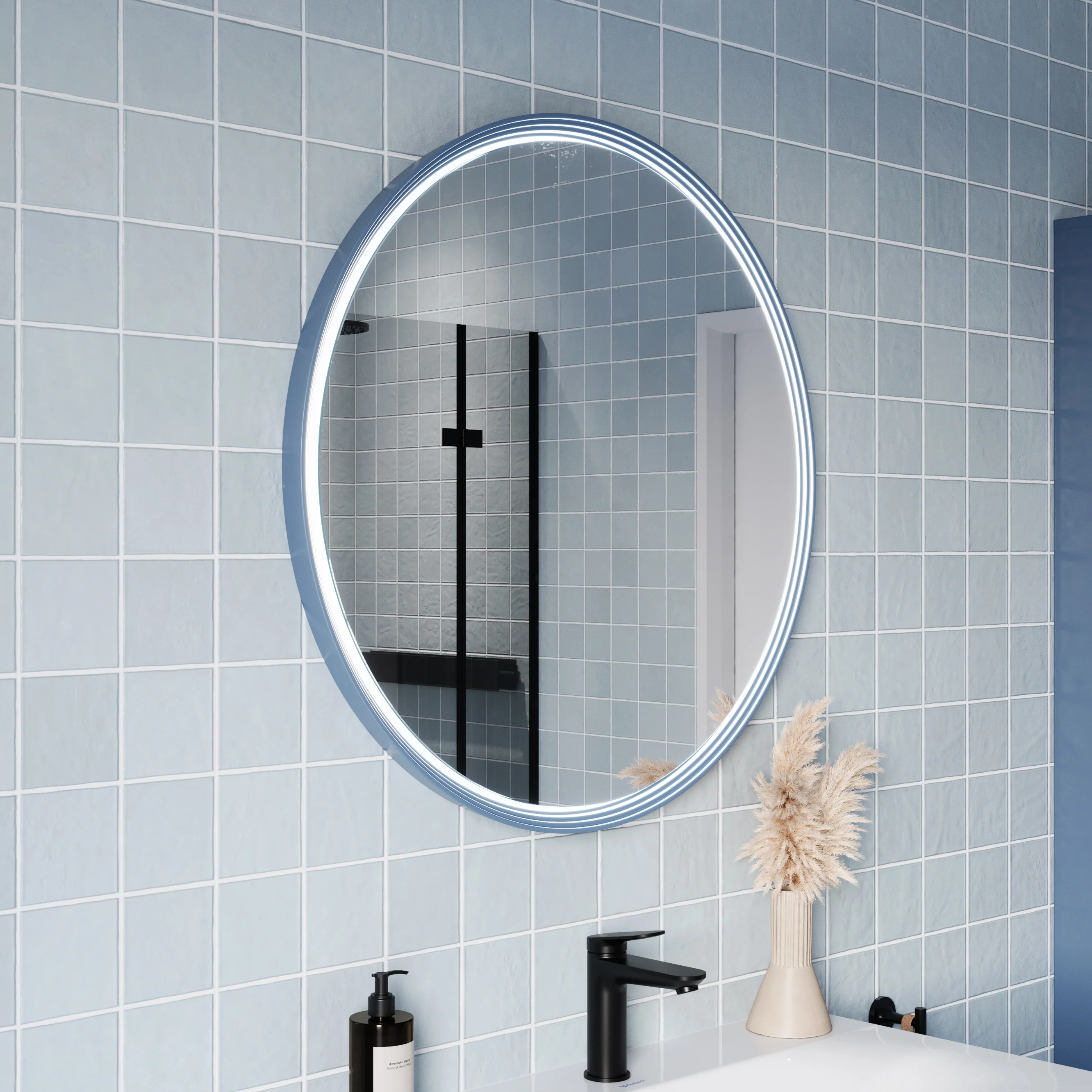 LED-badrumsspegel BELDIVO rund - 80 cm - Image 14