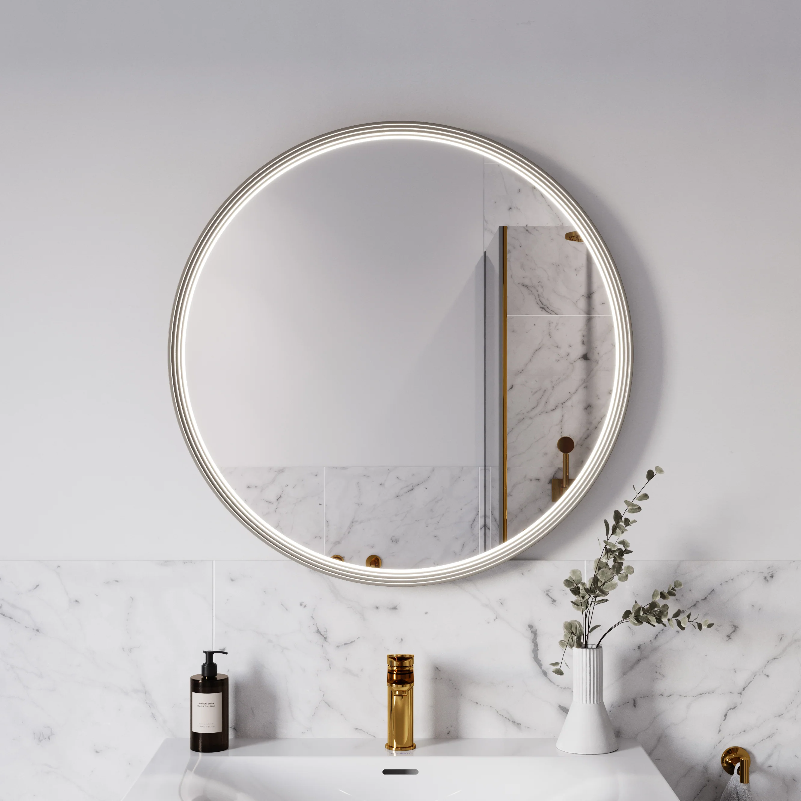 LED-badrumsspegel BELDIVO rund - 80 cm - Image 19