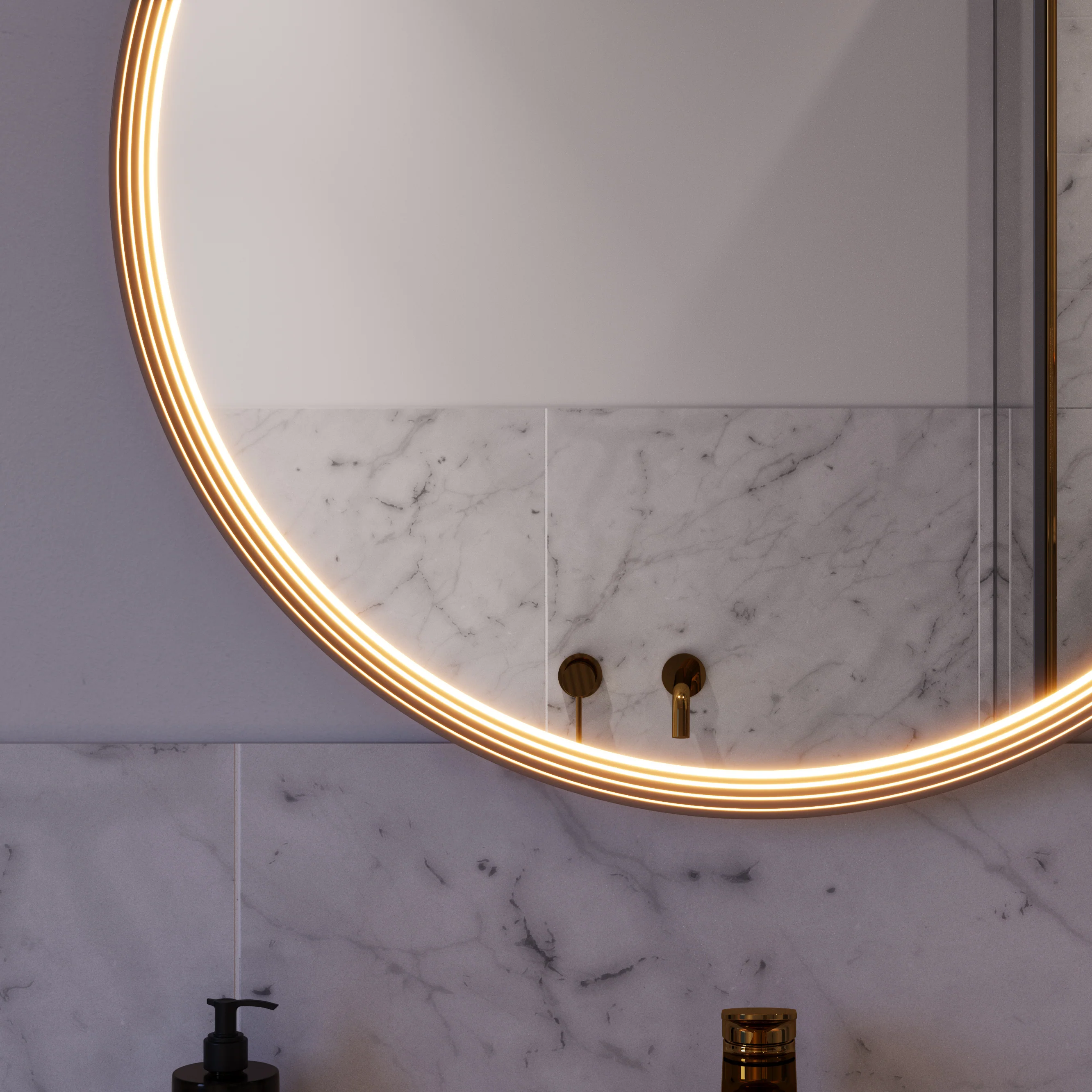LED-badrumsspegel BELDIVO rund - 80 cm - Image 24