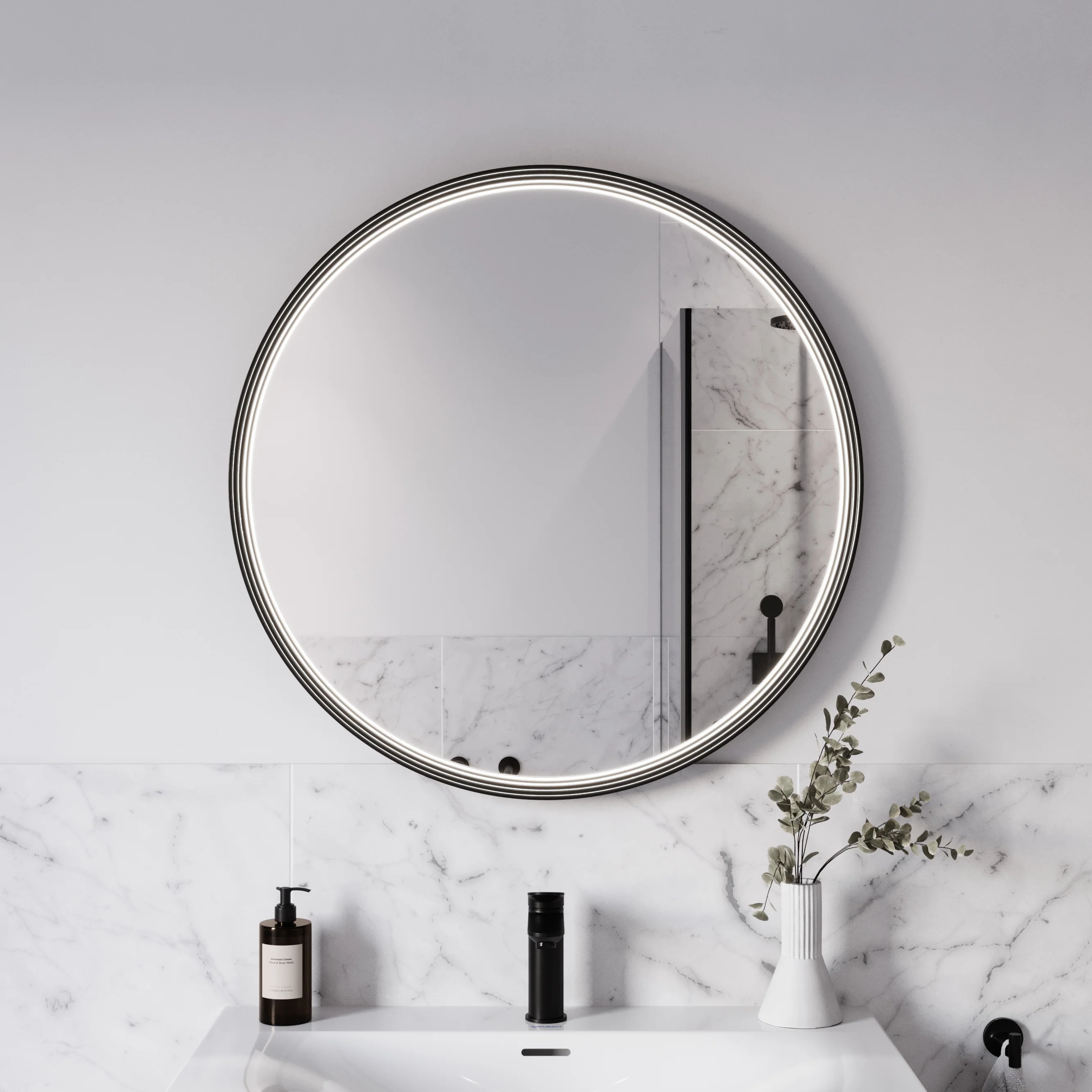 LED-badrumsspegel BELDIVO rund - 80 cm - Image 31