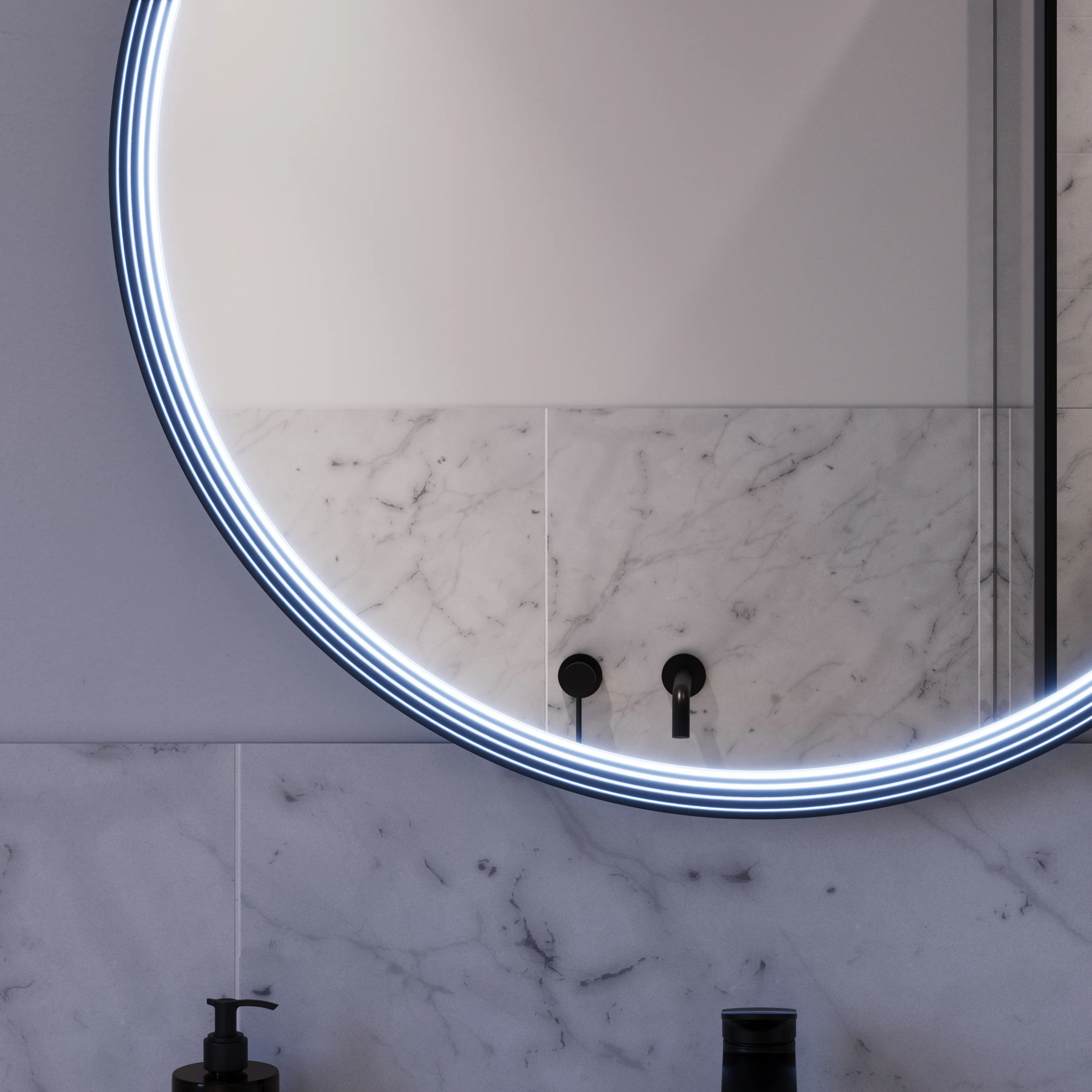 LED-badrumsspegel BELDIVO rund - 80 cm - Image 34