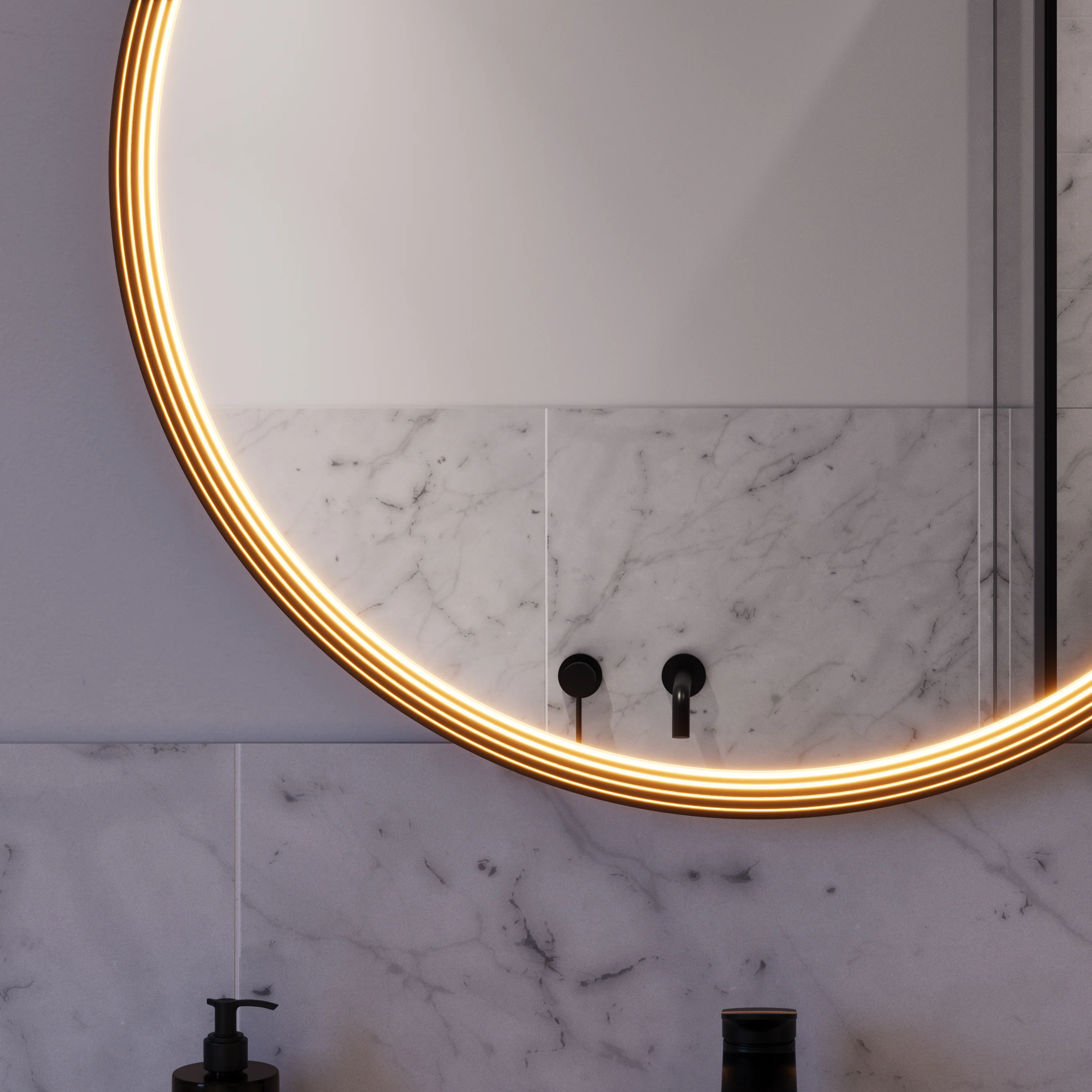LED-badrumsspegel BELDIVO rund - 80 cm - Image 36